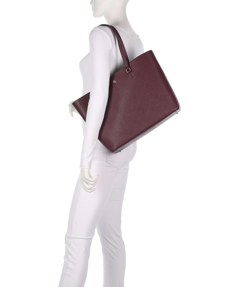Lauren Ralph Lauren Karly Large Tote bag dark garnet