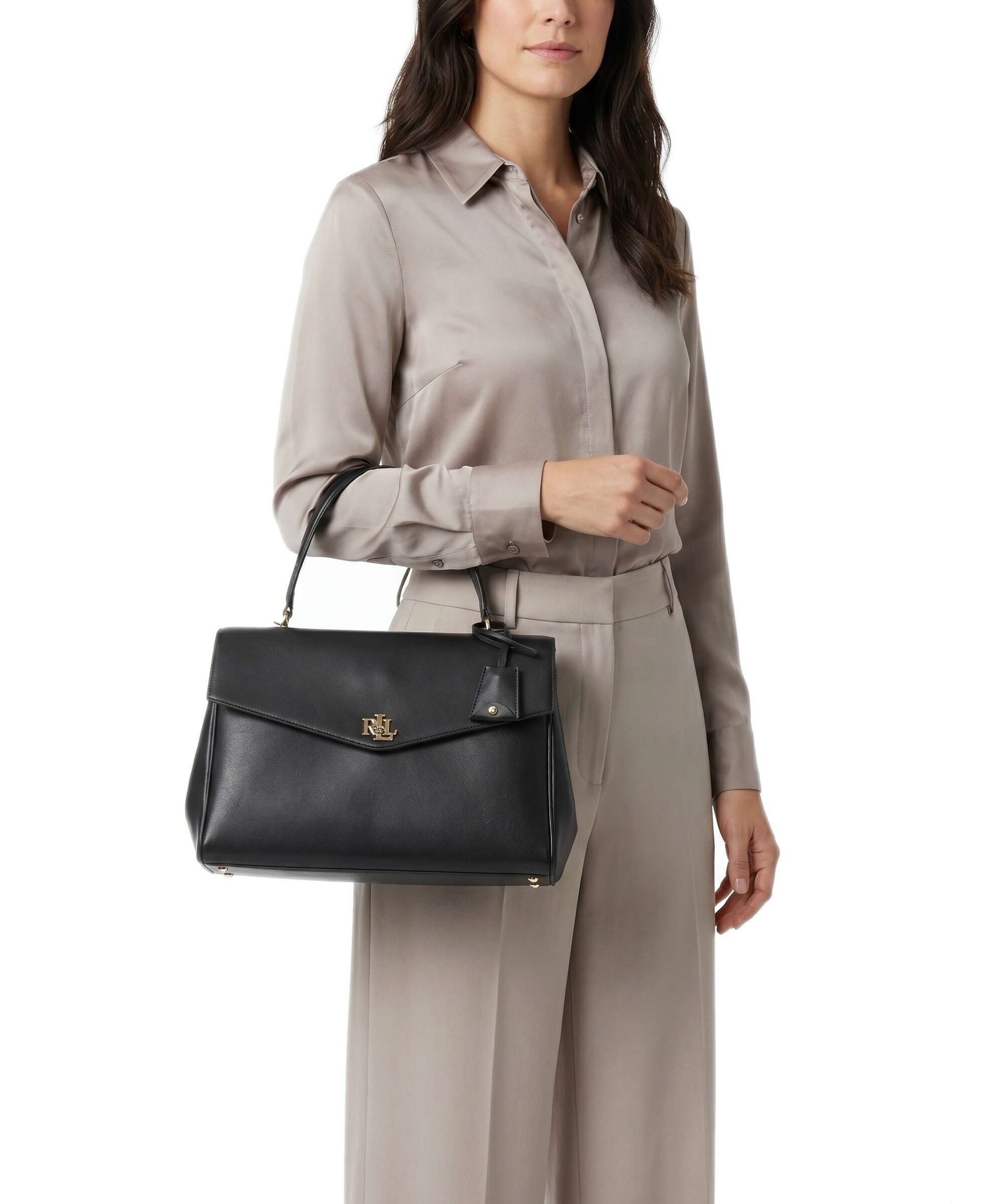 Lauren Ralph Lauren Farrah Medium Handbag black