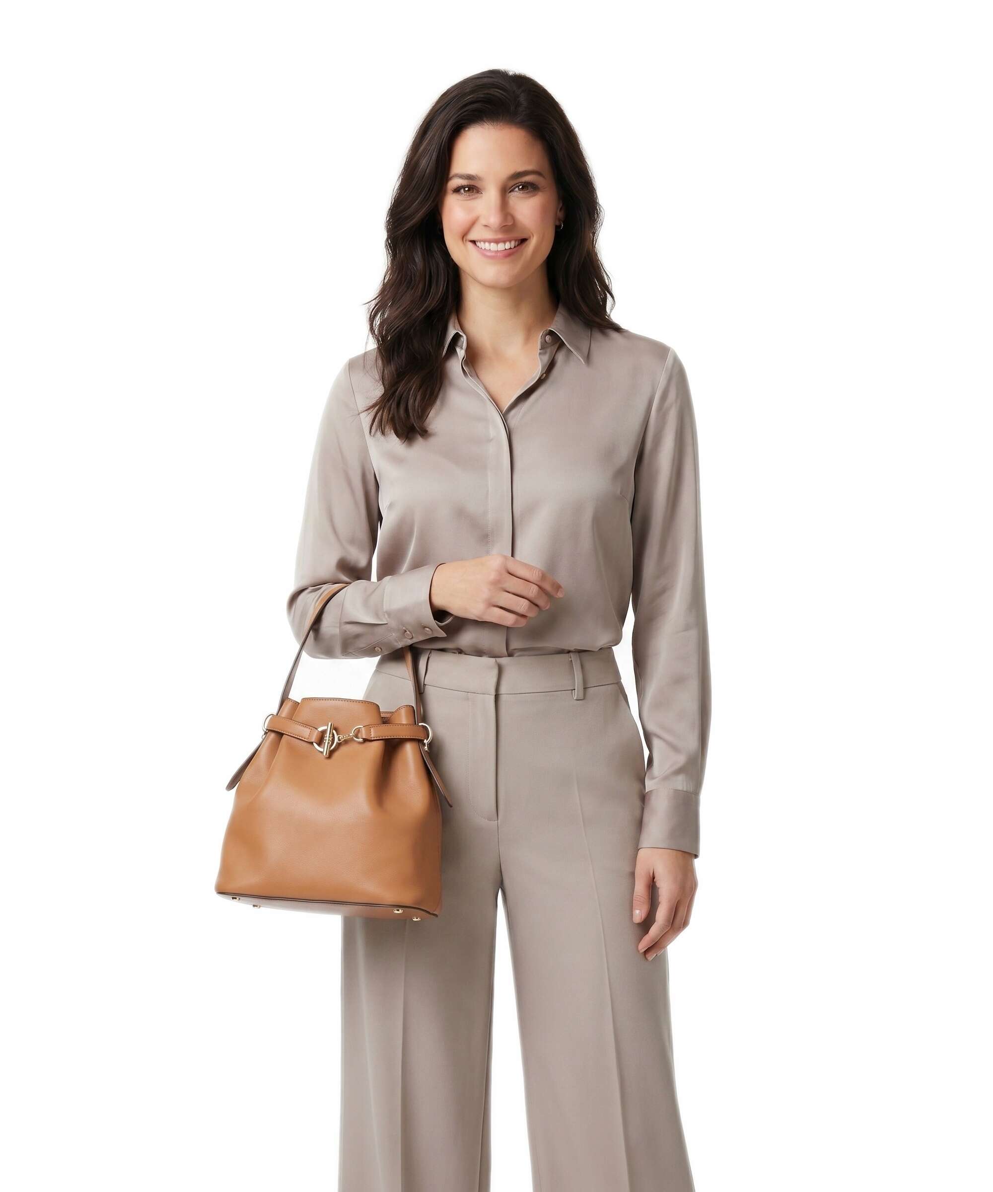 Lauren Ralph Lauren Blaike Medium Bucket bag classic caramel