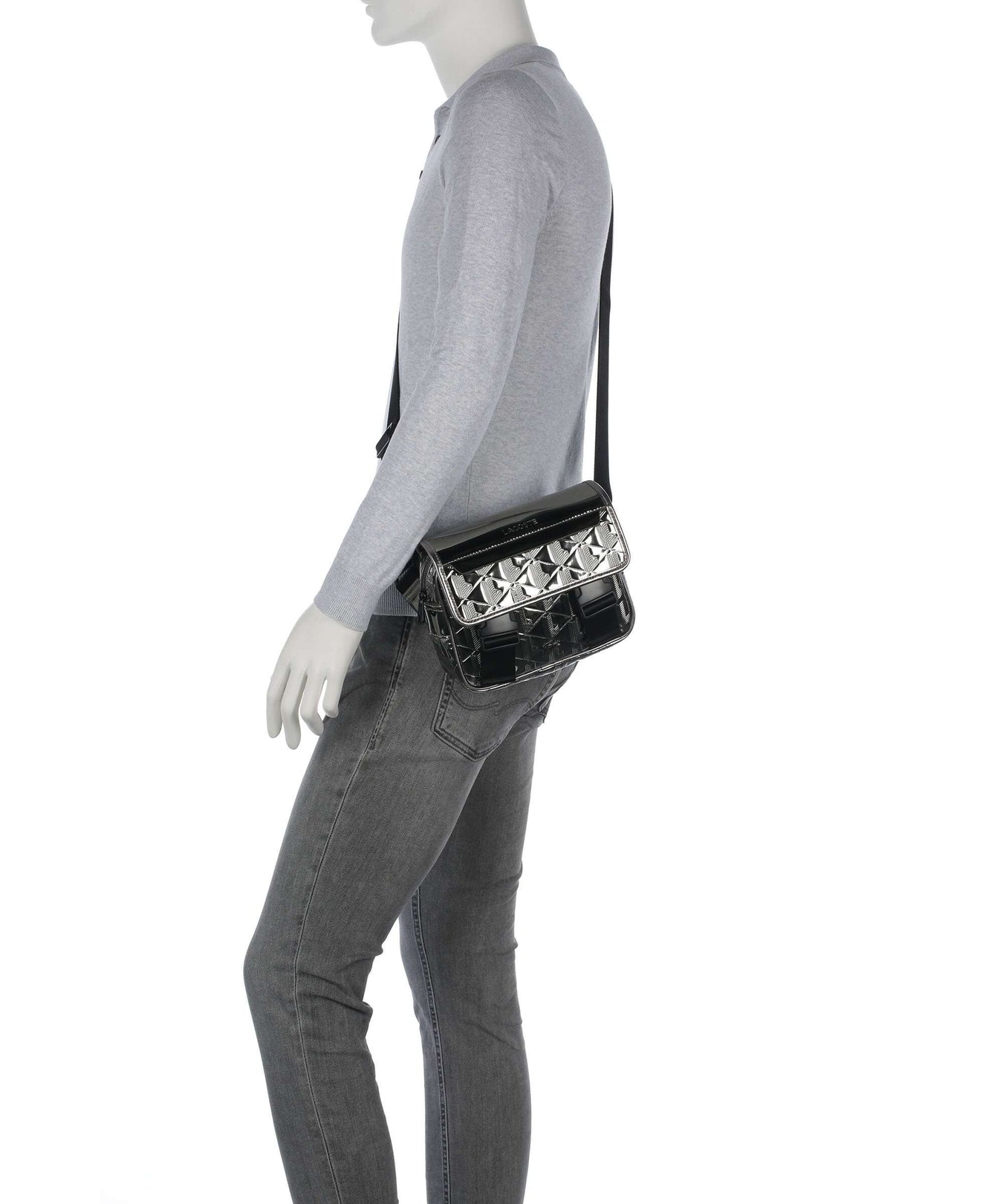Lacoste Holiday Crossbody bag silver/black