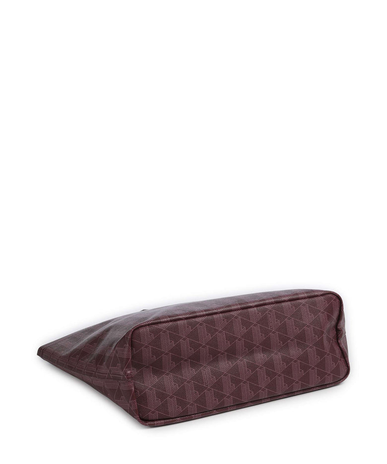 Lacoste Zely Tote bag mono winetasting damson