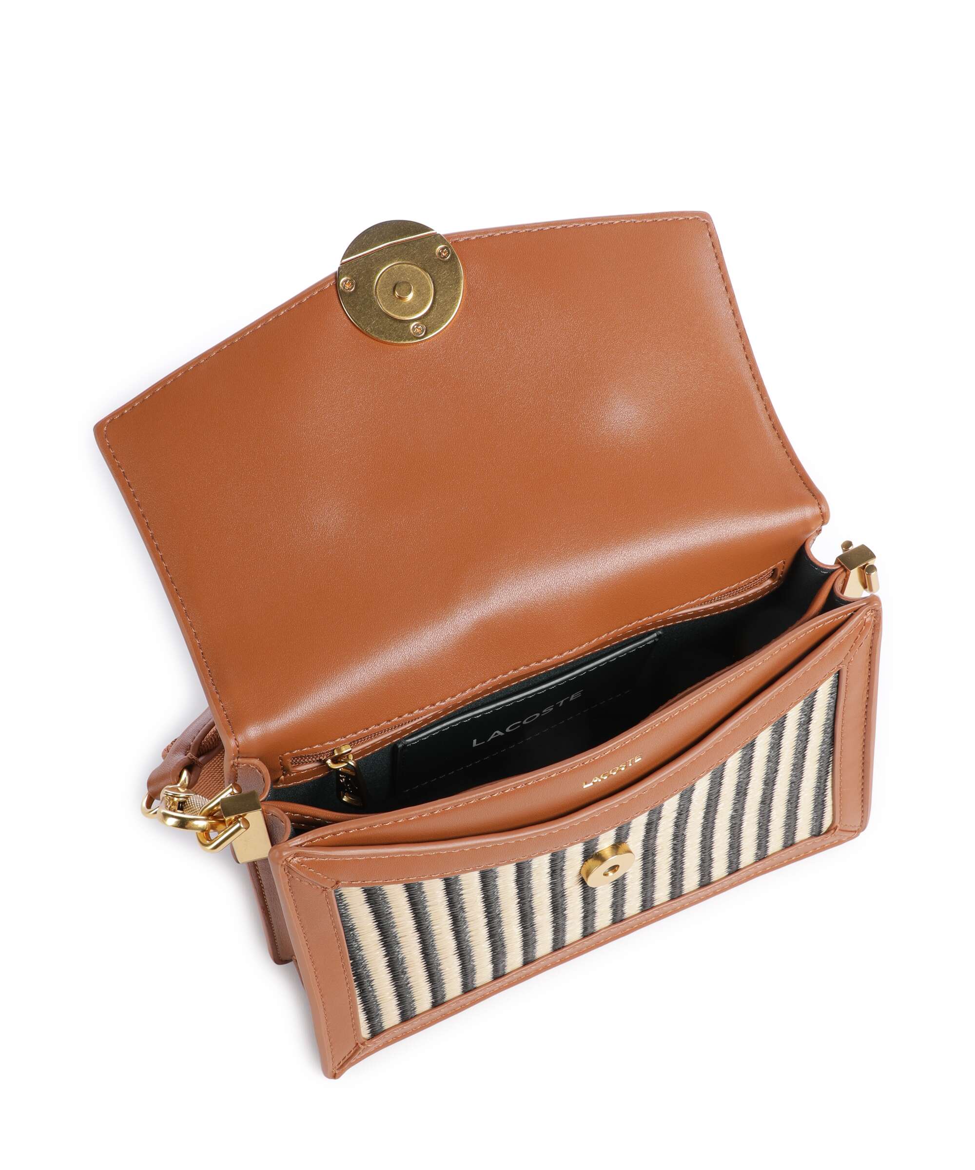 Lacoste Summer Pack Shoulder bag natural/noir/tan