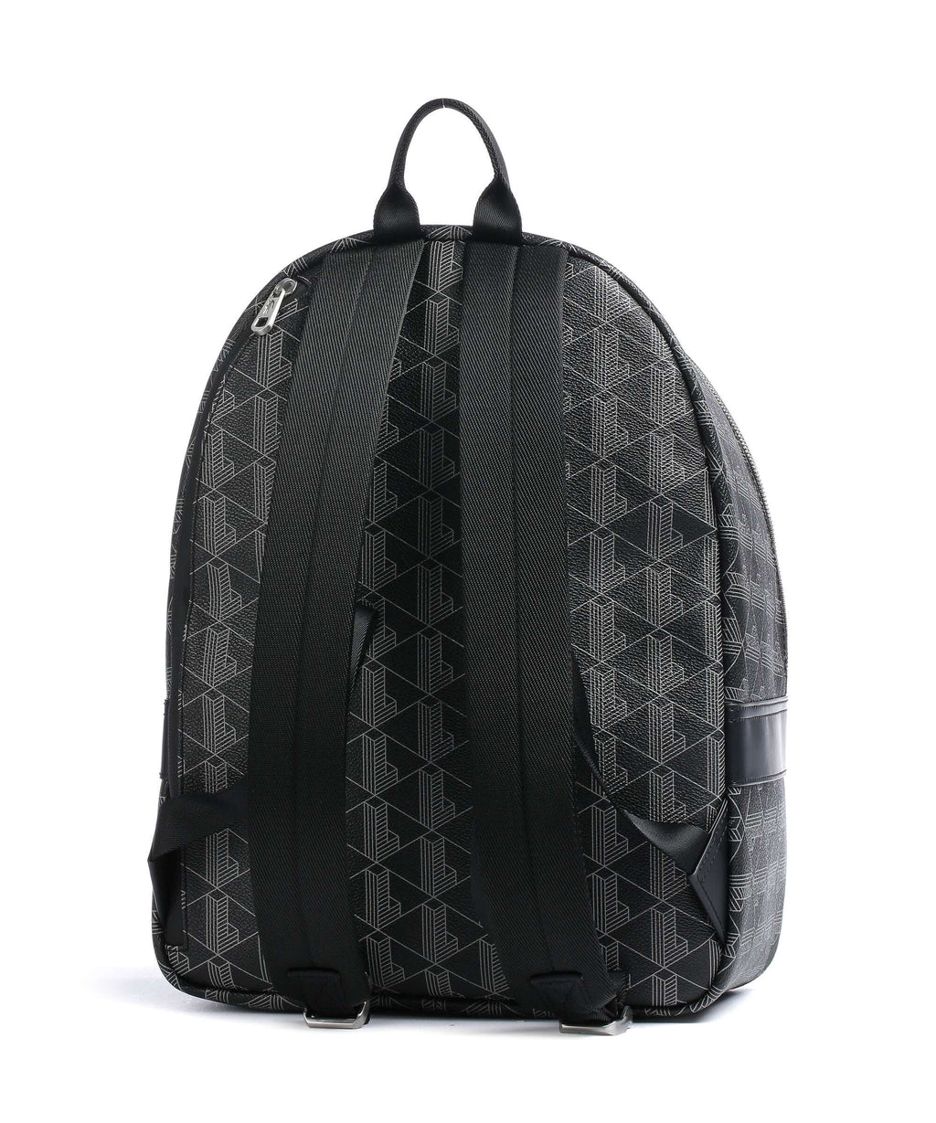 Lacoste The Blend Backpack allover monogram noir gris