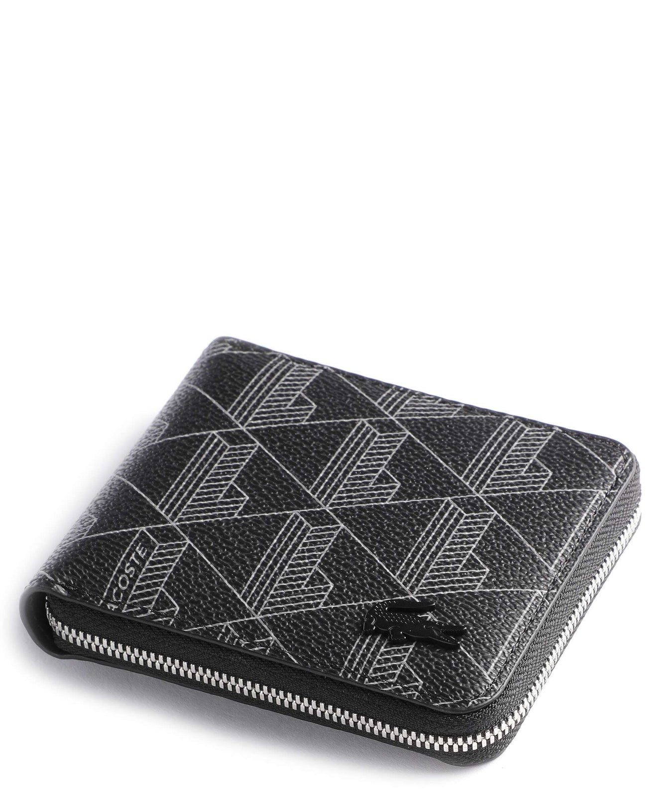 Lacoste The Blend Wallet allover monogram/noir/gris