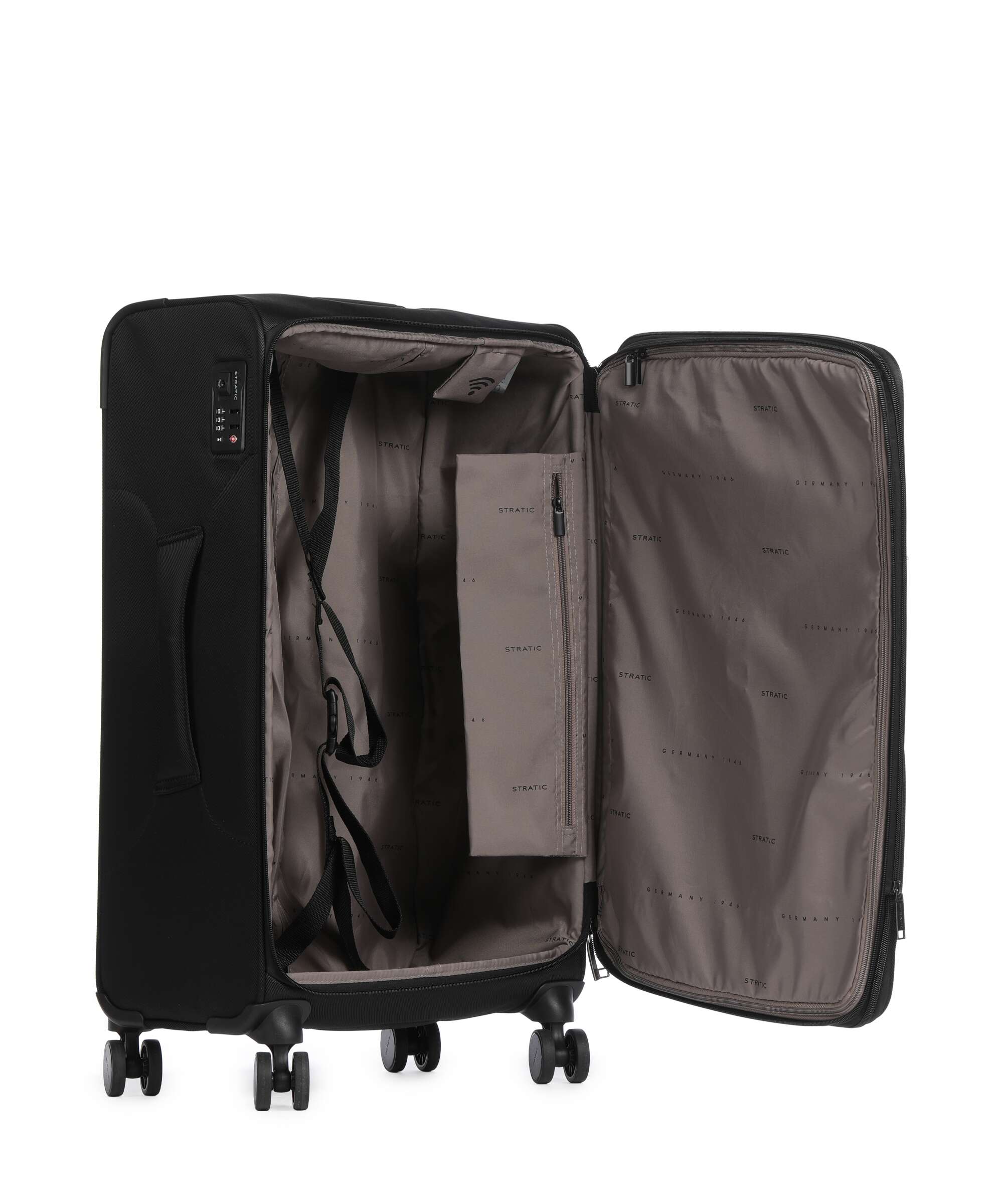 Stratic Bendigo Light Style Spinner (4 wheels) black