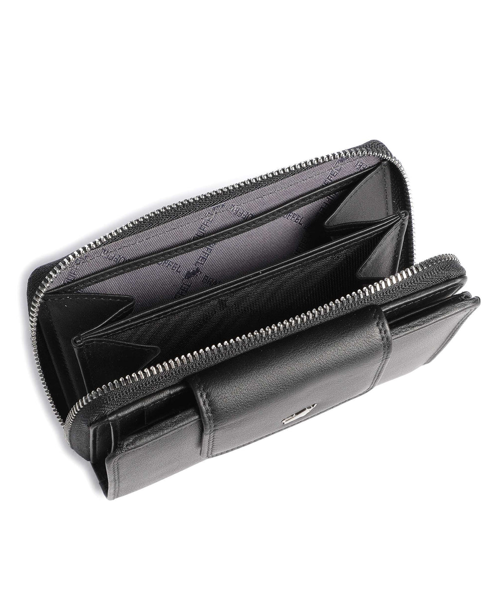 Braun Büffel Golf Secure RFID Wallet schwarz
