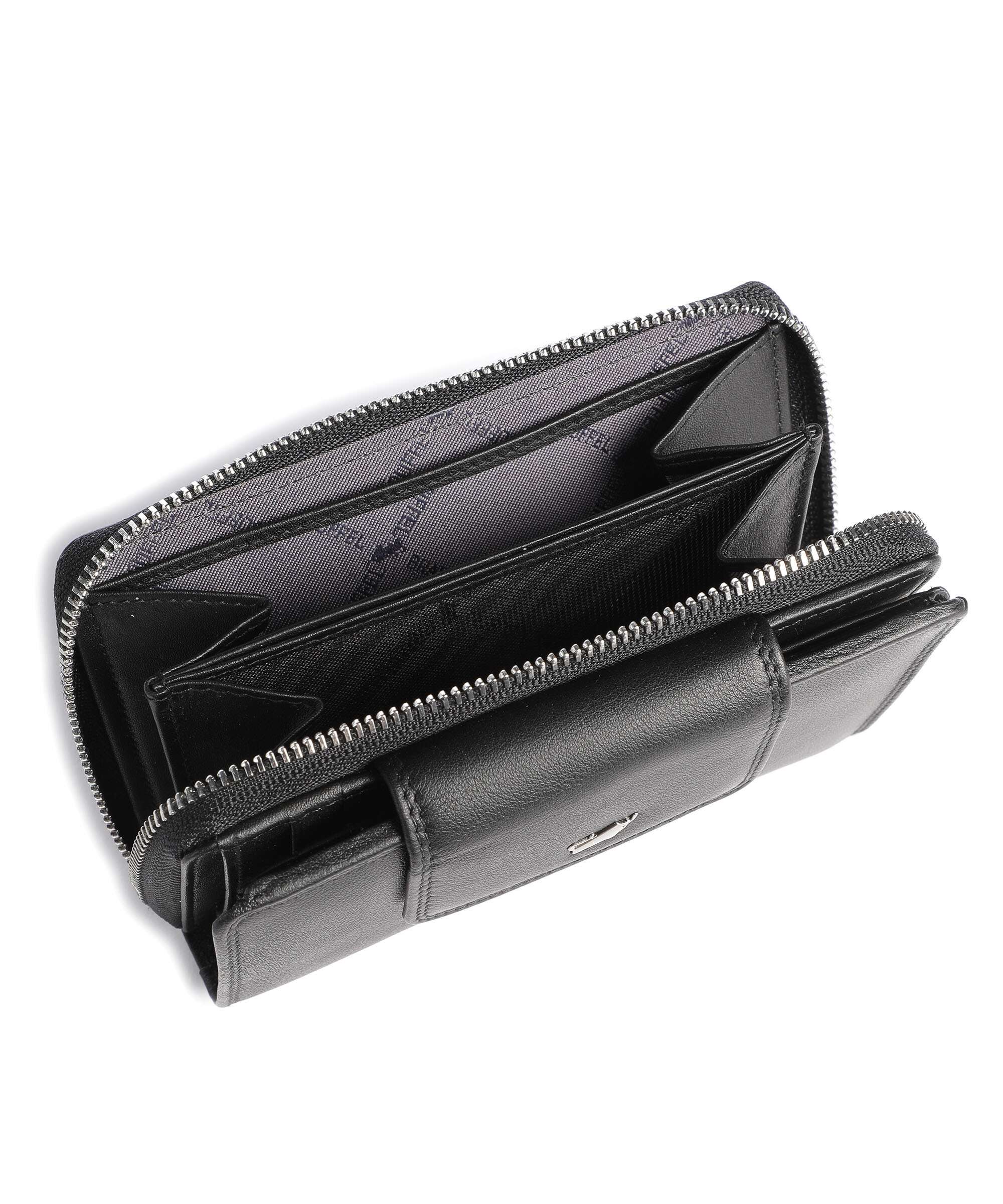 Braun Büffel Golf Secure Wallet schwarz