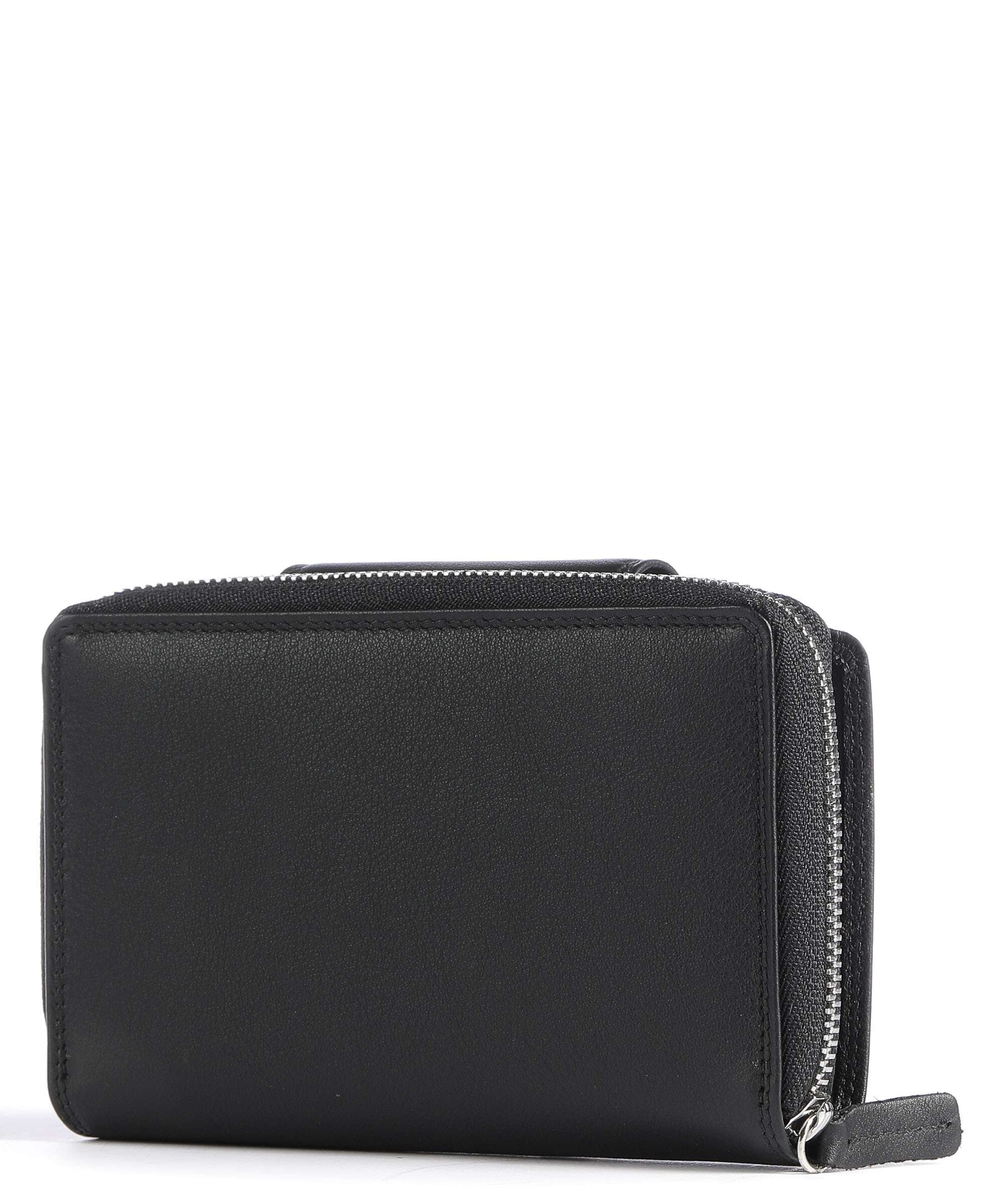 Braun Büffel Golf Secure Wallet schwarz