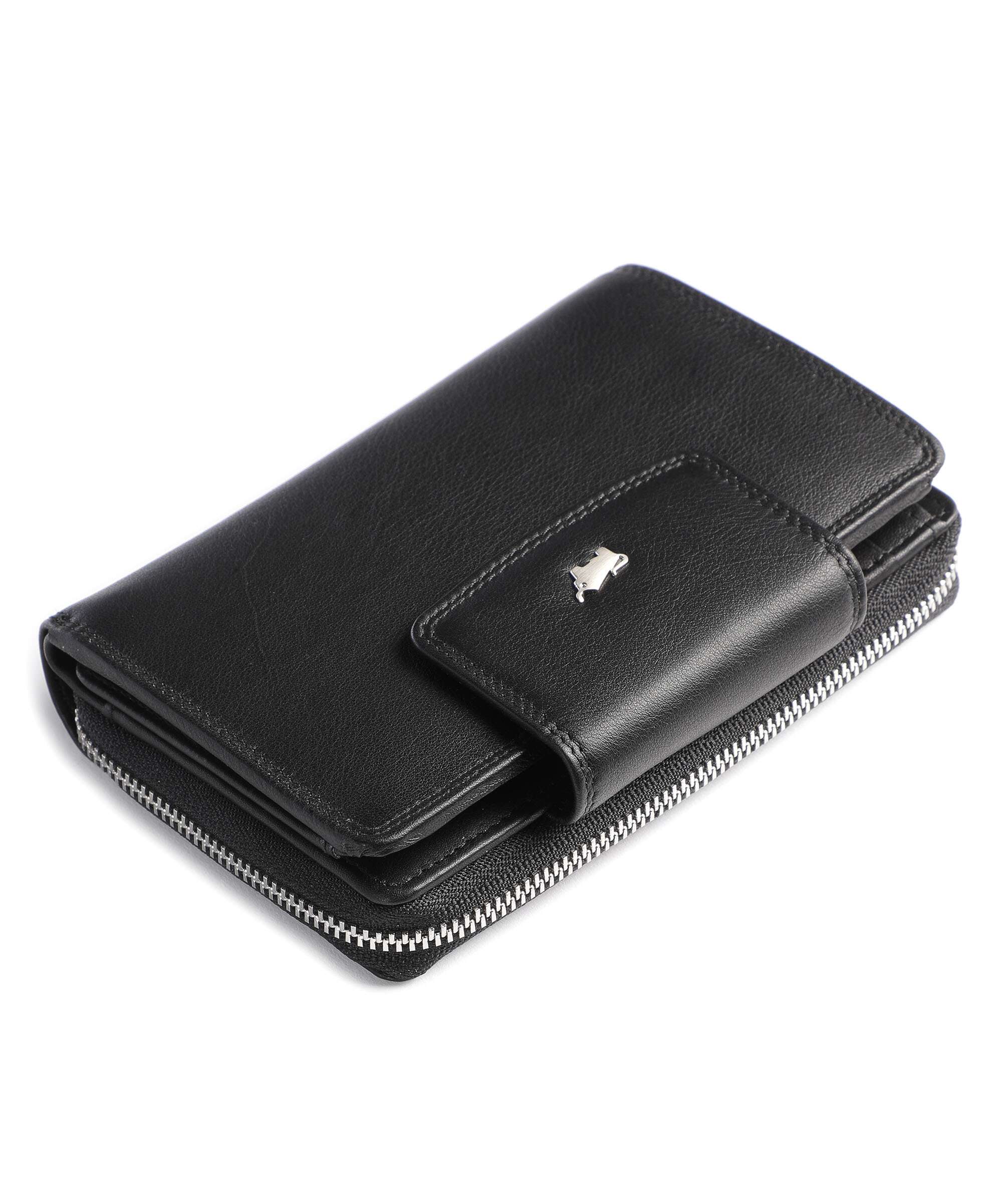 Braun Büffel Golf Secure Wallet schwarz