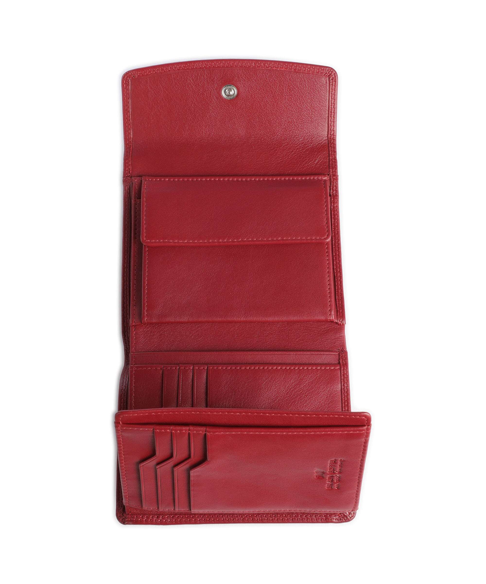 Braun Büffel Golf Secure Wallet rot