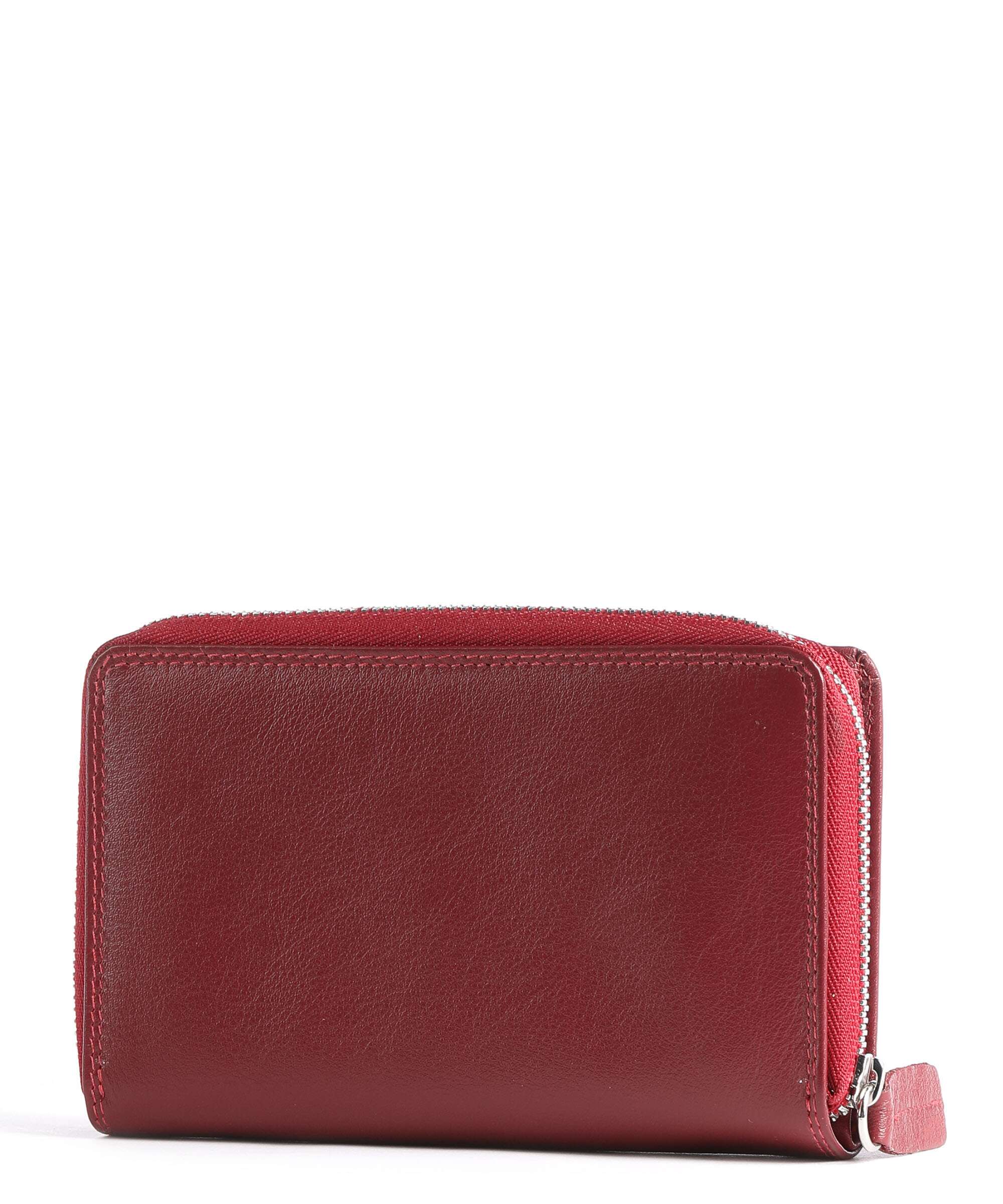 Braun Büffel Golf Secure Wallet rot