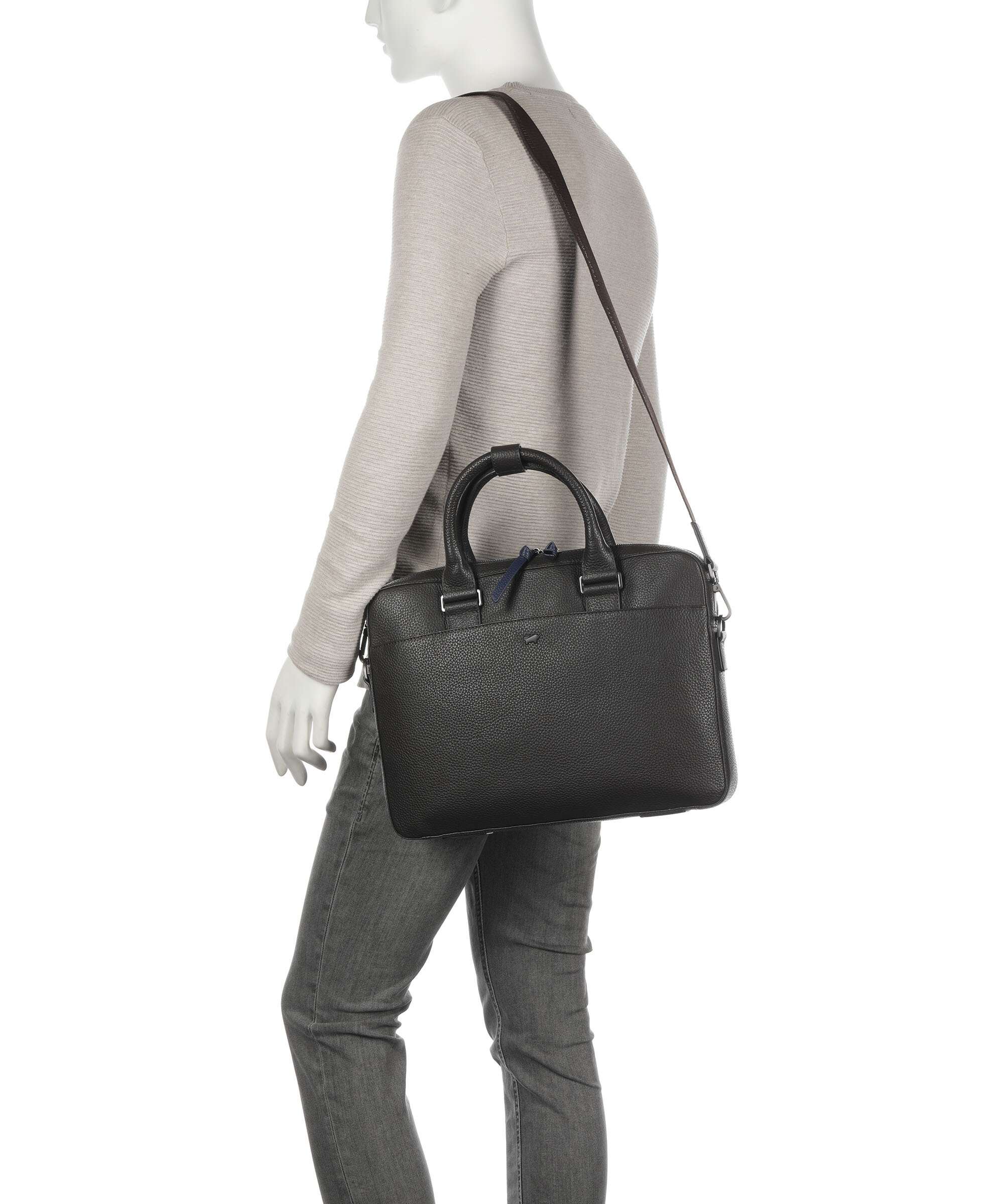 Braun Büffel Novara Briefcase choco