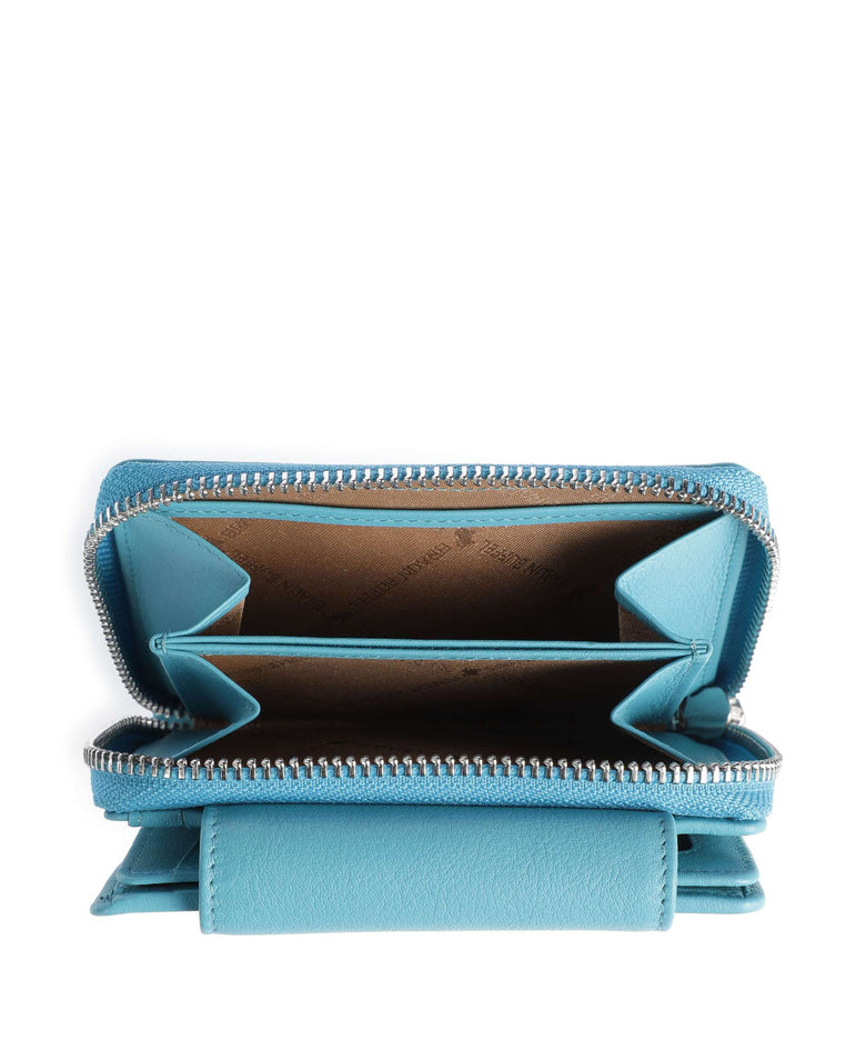 Braun Büffel Joy Wallet türkis