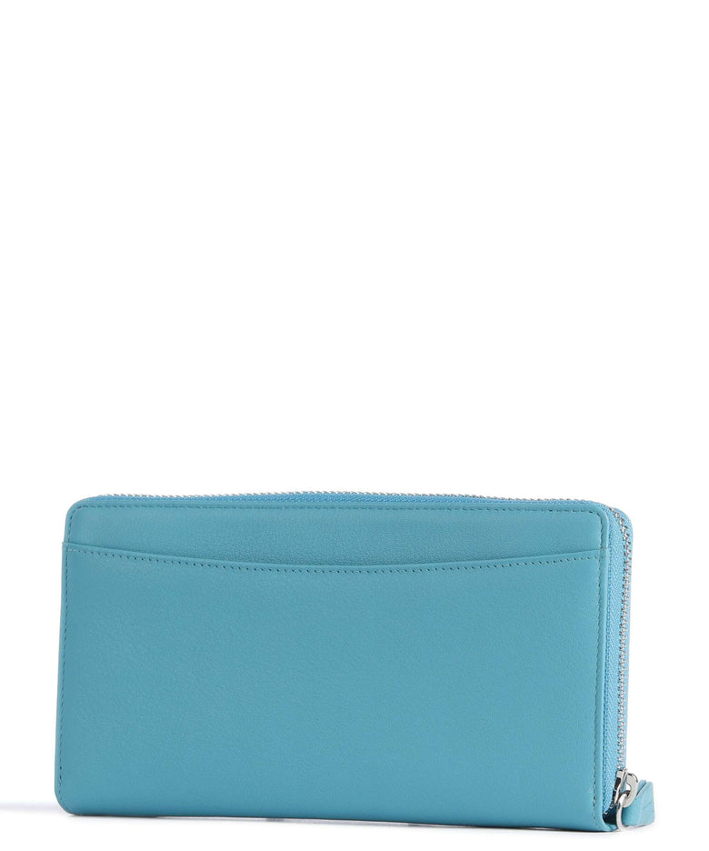 Braun Büffel Joy Wallet türkis