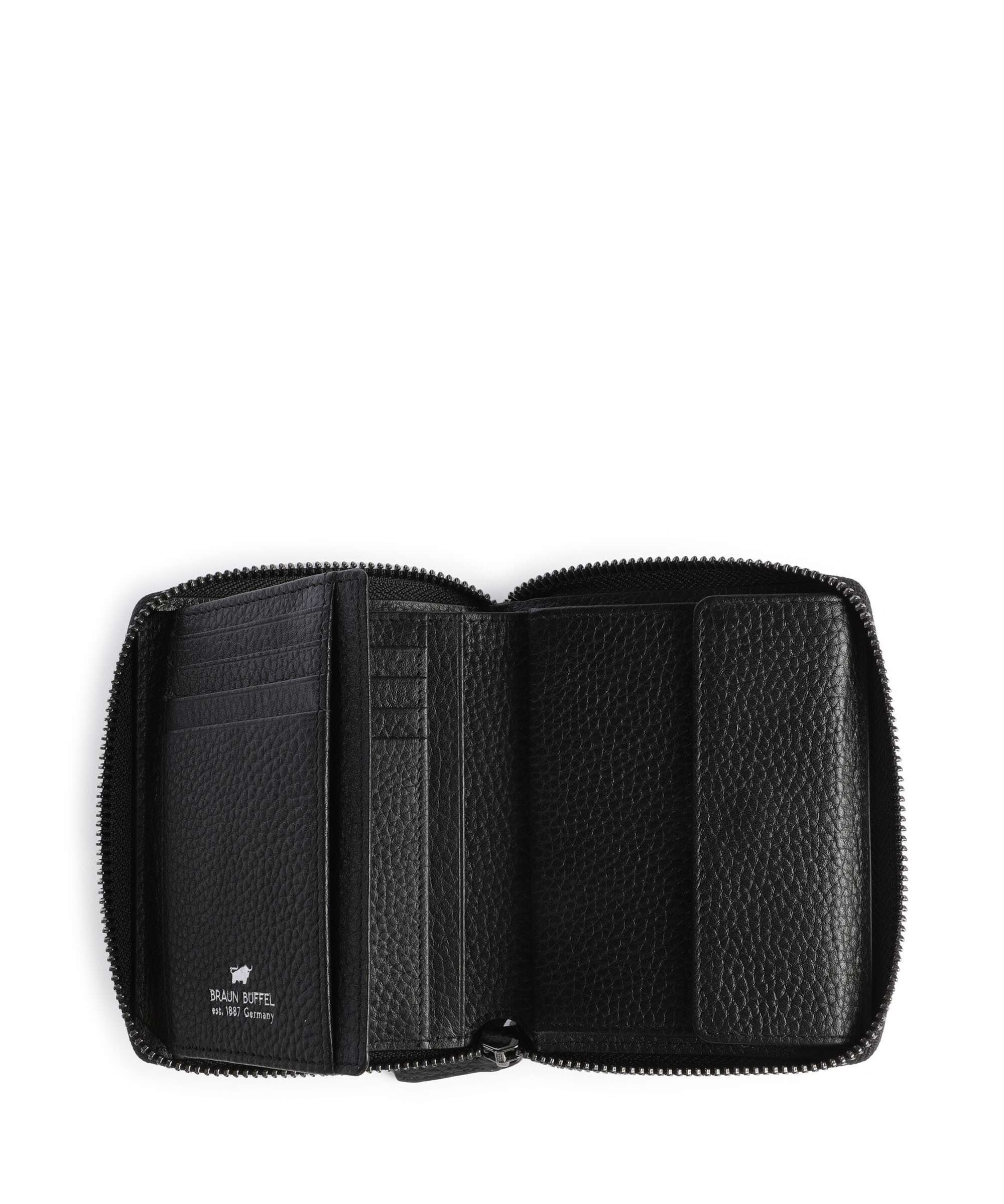 Braun Büffel Theo RFID Wallet schwarz