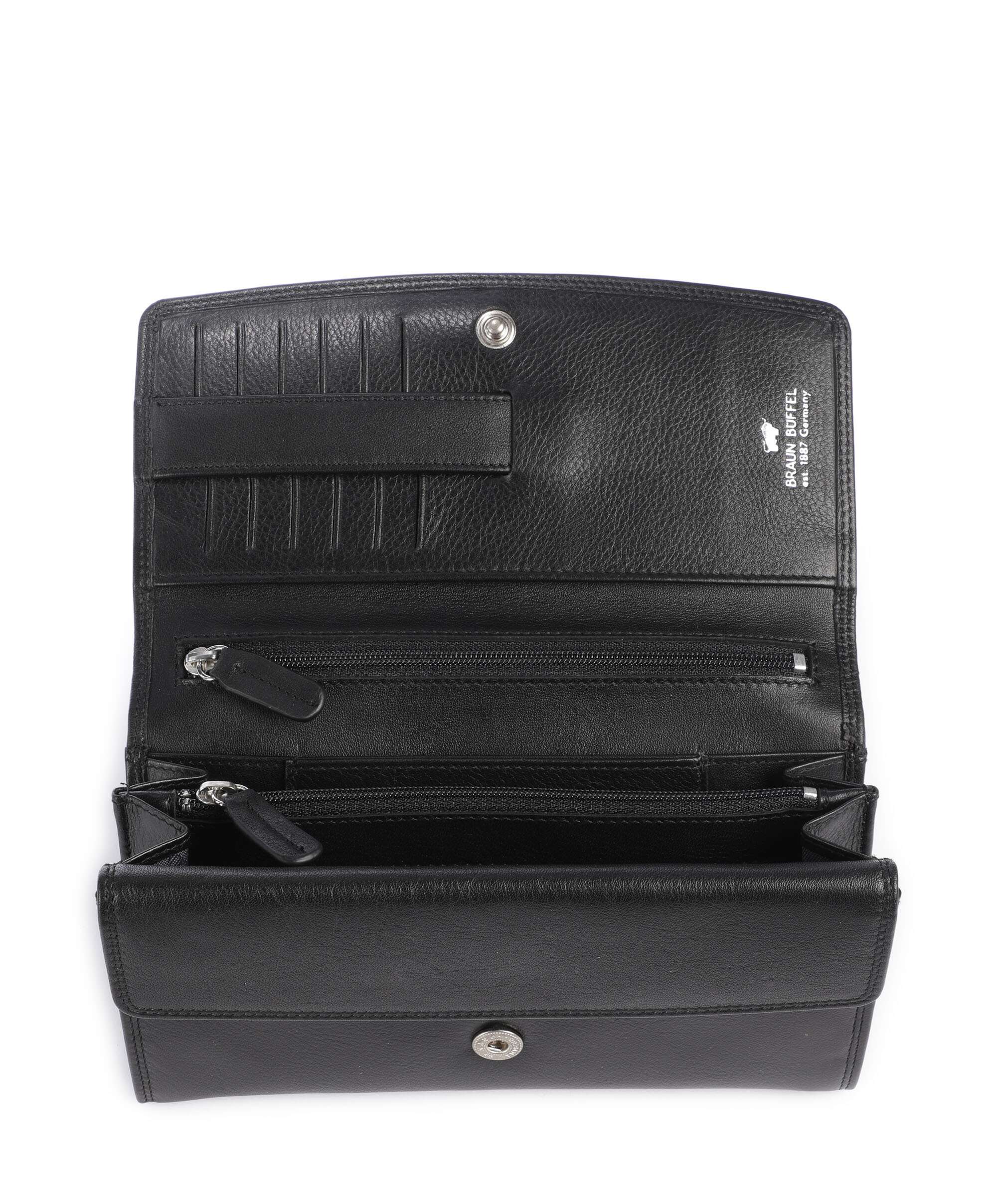 Braun Büffel Golf RFID Wallet schwarz