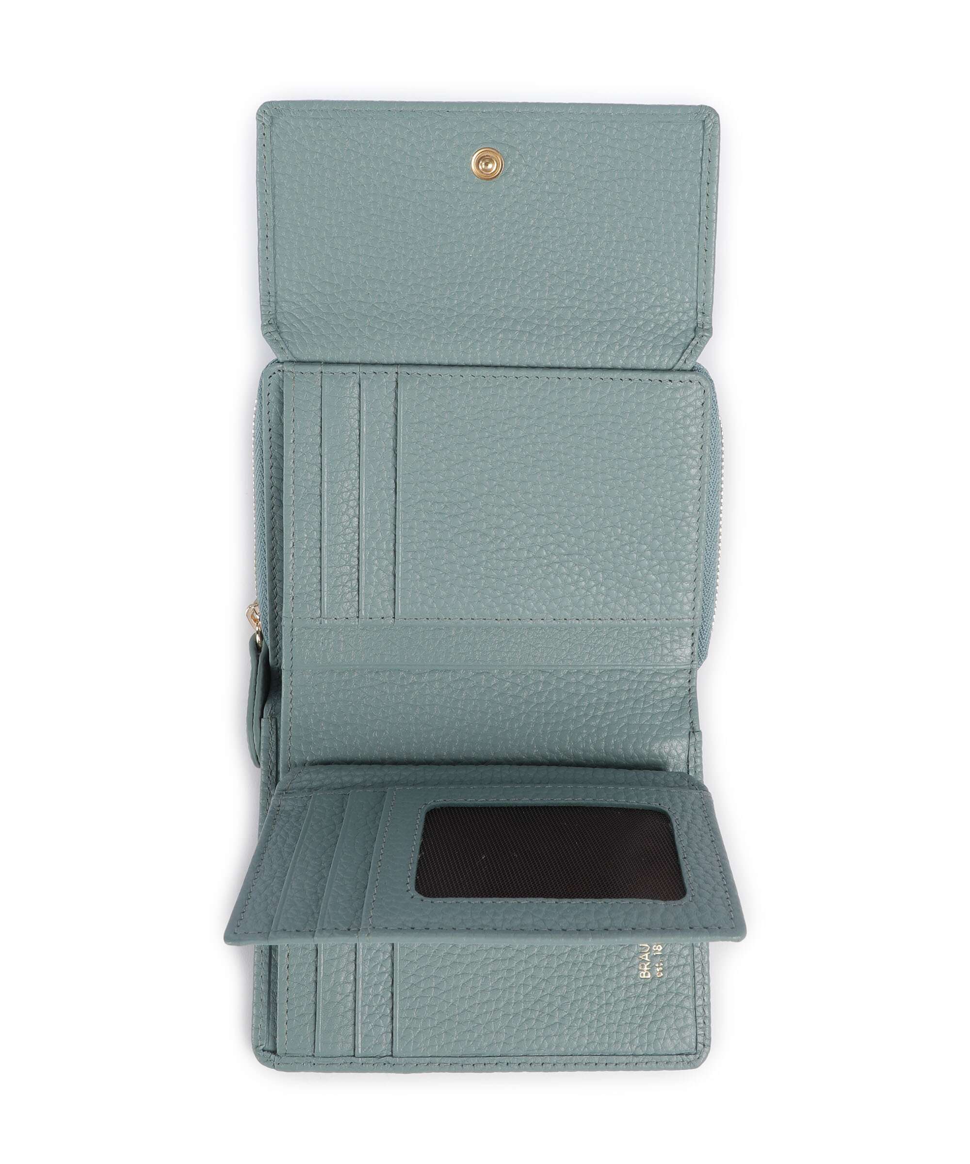 Braun Büffel Asti M Wallet green mistle
