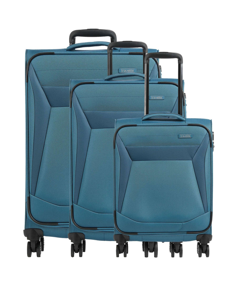 Travelite Chios Suitcase set (4 wheels) petrol