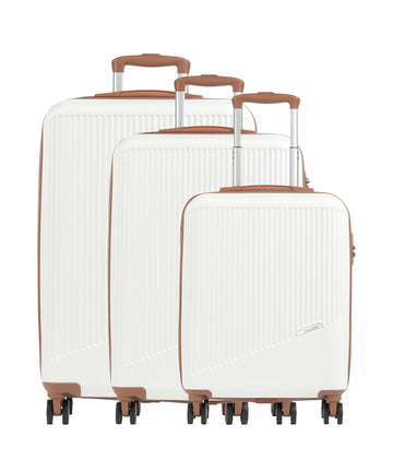 Travelite Bali Matkalaukkusetti weiss/cognac