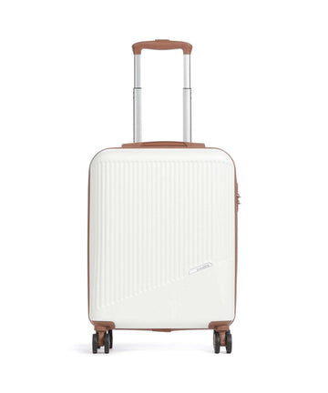 Travelite Bali 4-Pyöräiset matkalaukku weiss/cognac