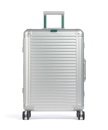 Travelite Next 4-Pyöräiset matkalaukku silber/grün