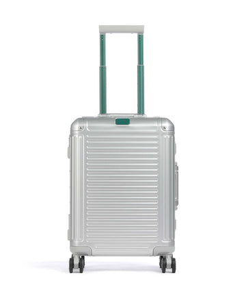 Travelite Next 4-Pyöräiset matkalaukku silber/grün