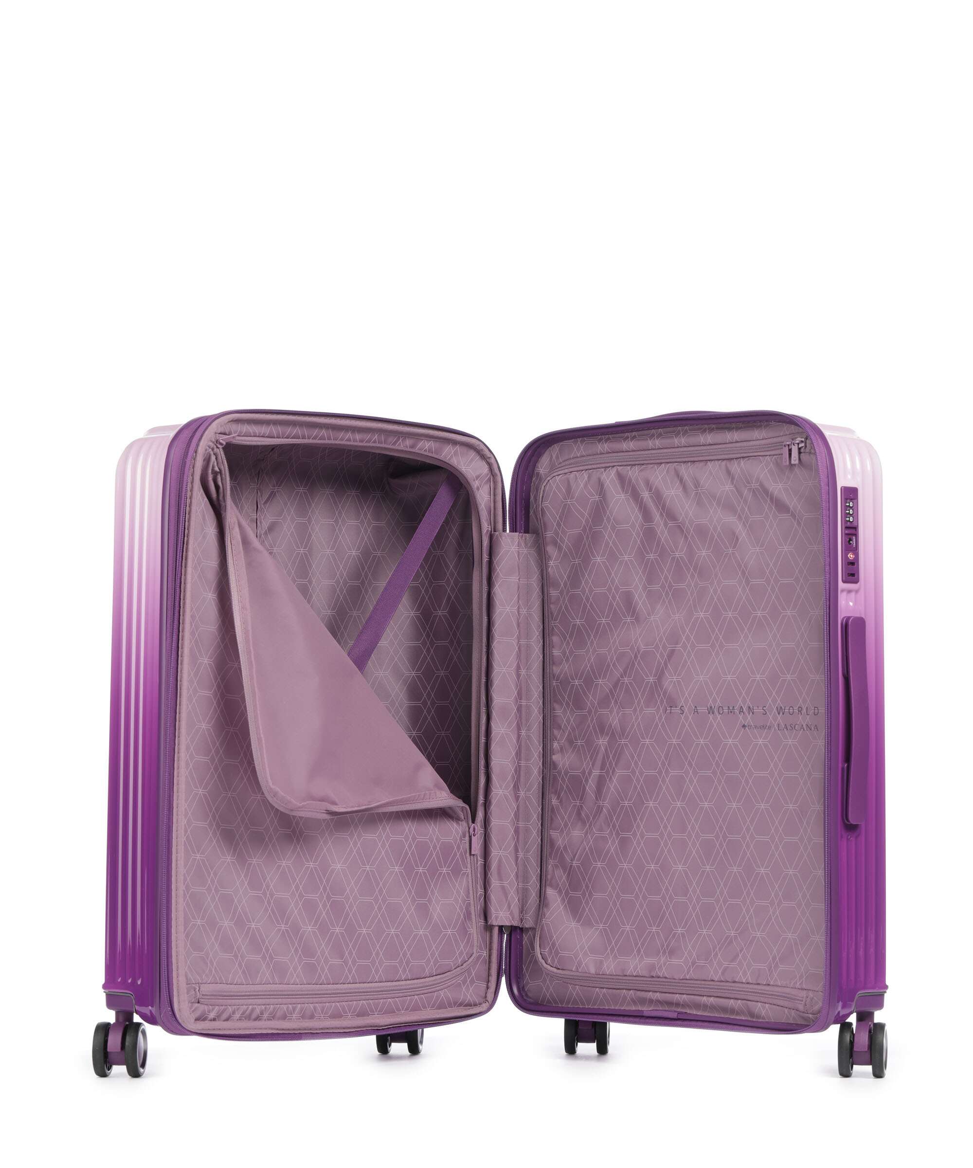 Travelite Lascana Edition Suitcase set (4 wheels) purple degrade