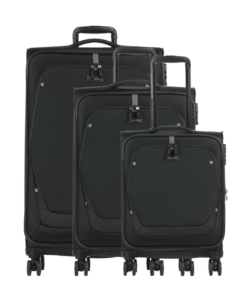 Travelite Umbria Suitcase set (4 wheels) black
