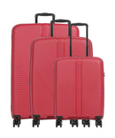 Travelite Air Stripe Matkalaukkusetti red