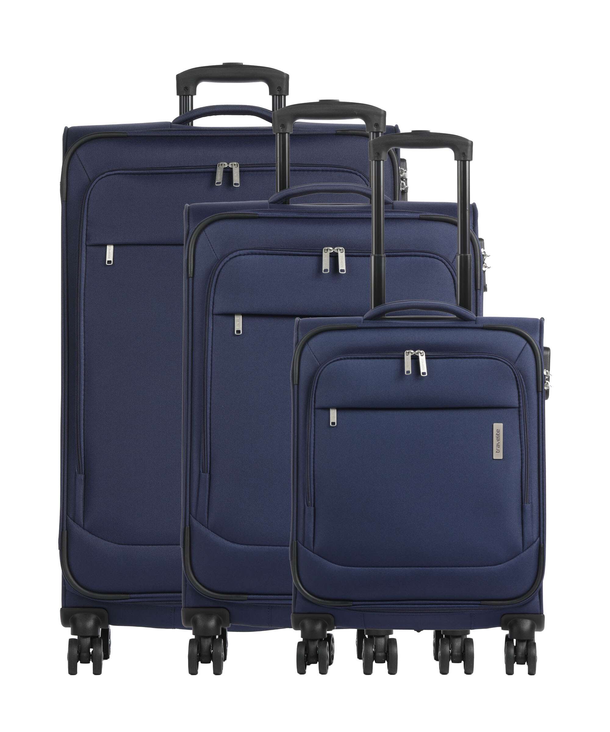Travelite Priego Suitcase set (4 wheels) navy