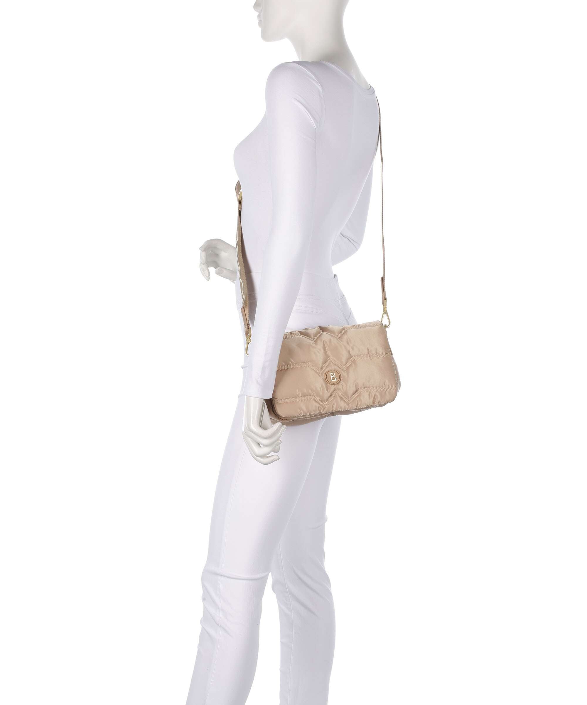 Bogner Wallis Tessuto Bar Crossbody bag sesame