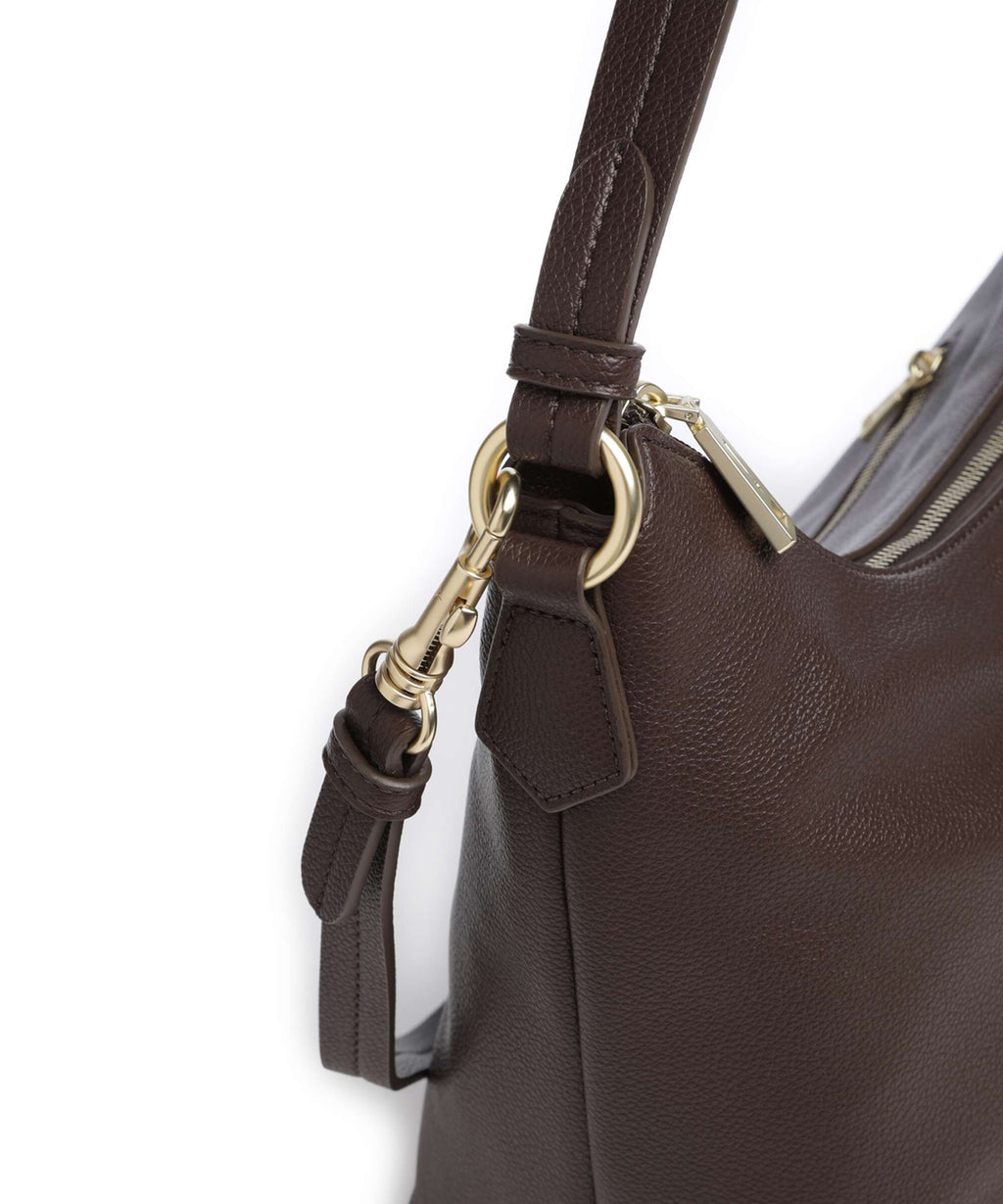 JOOP! Jeans Cuore Lettera Dalia Hobo bag darkbrown