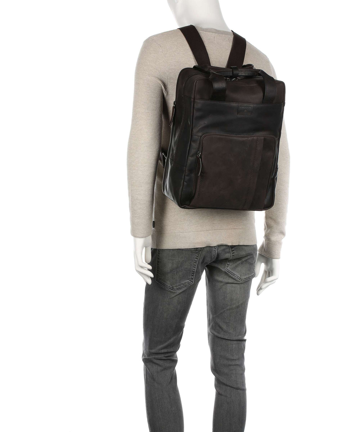 Strellson Brick Lane Backpack dark brown