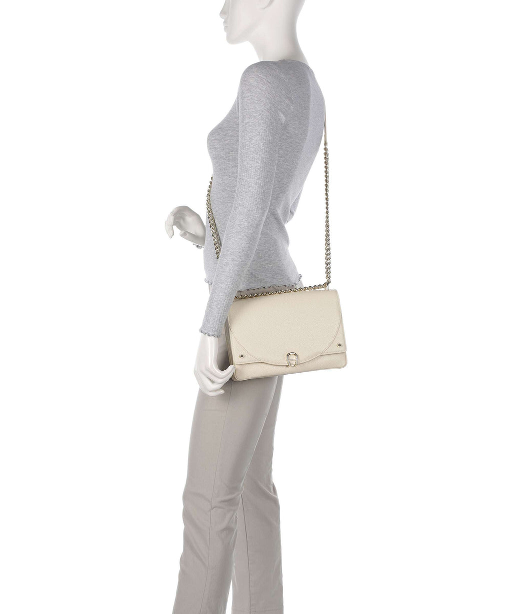 Aigner Diadora S Shoulder bag macadamia white