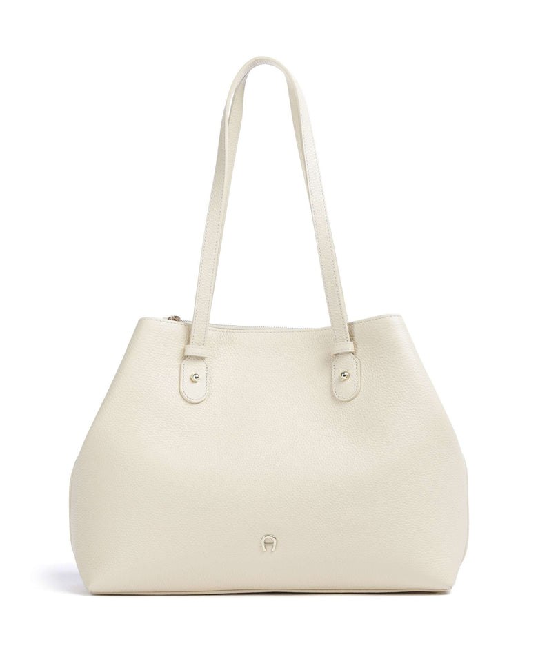 Aigner Diadora L Tote bag macadamia white