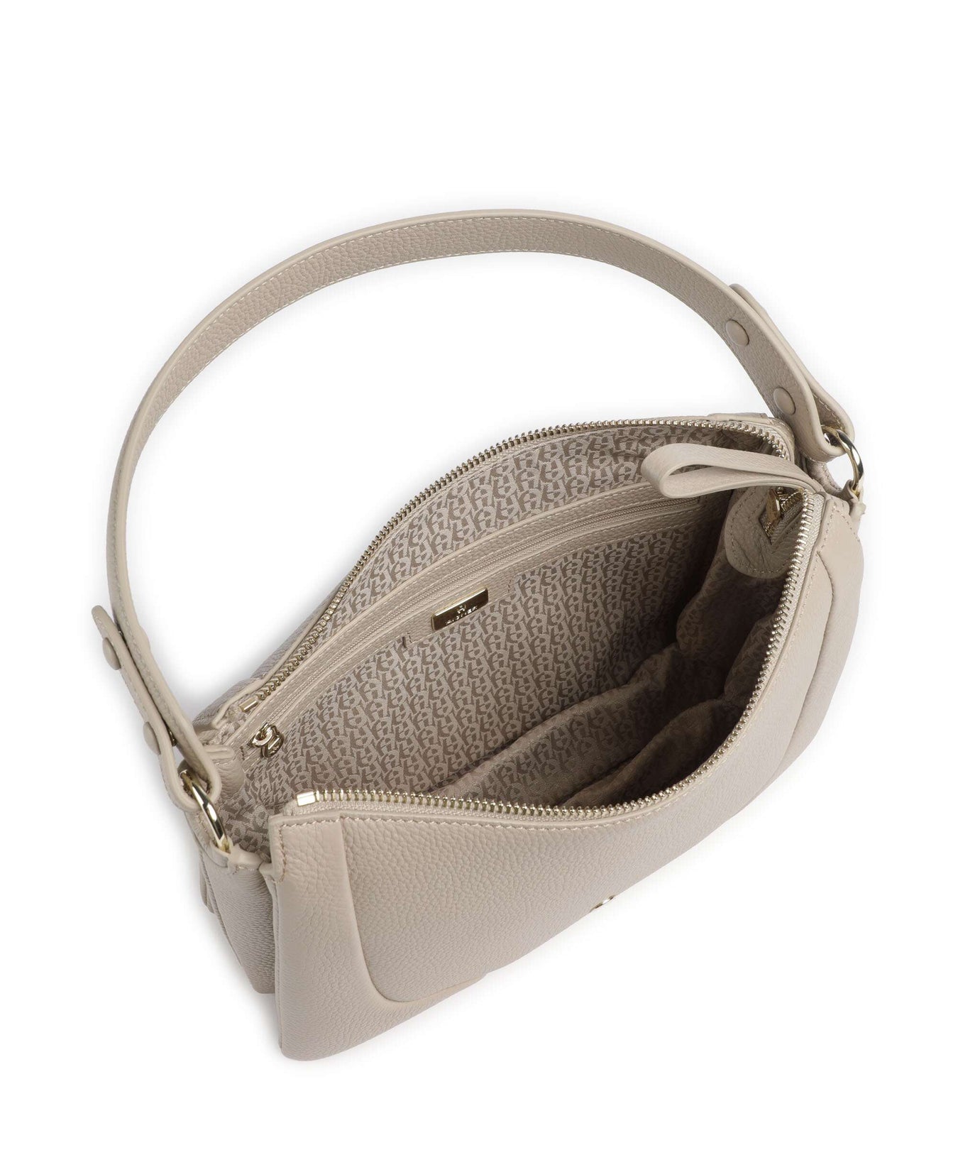 Aigner Mara S Hobo bag alpaca beige