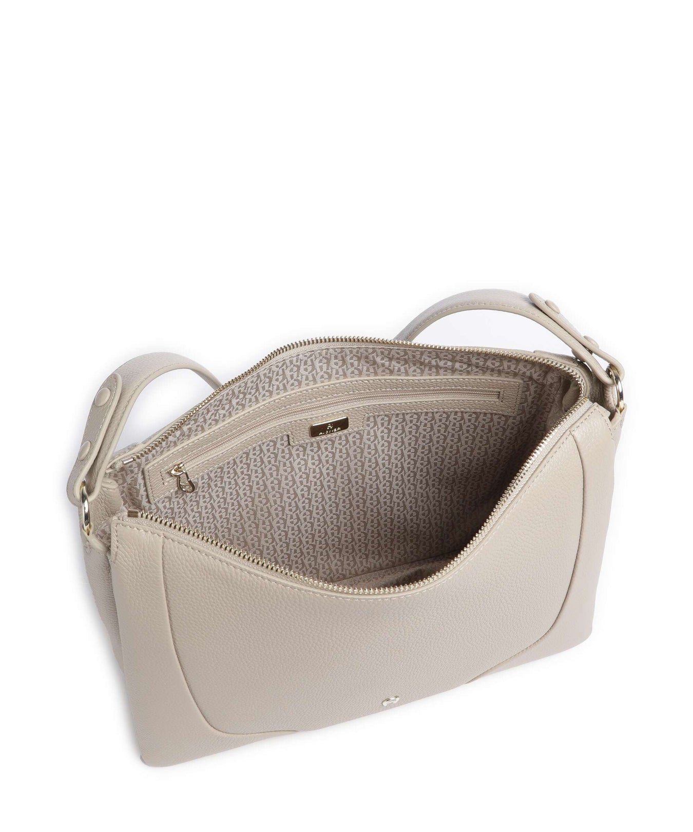 Aigner Mara M Hobo bag alpaca beige