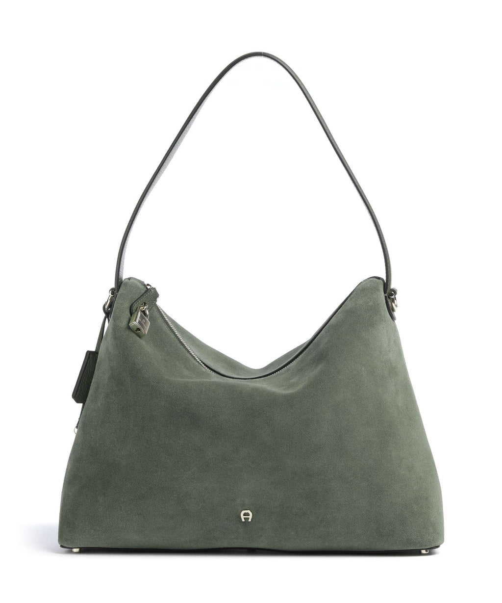 Aigner Delia L Hobo bag dark olive