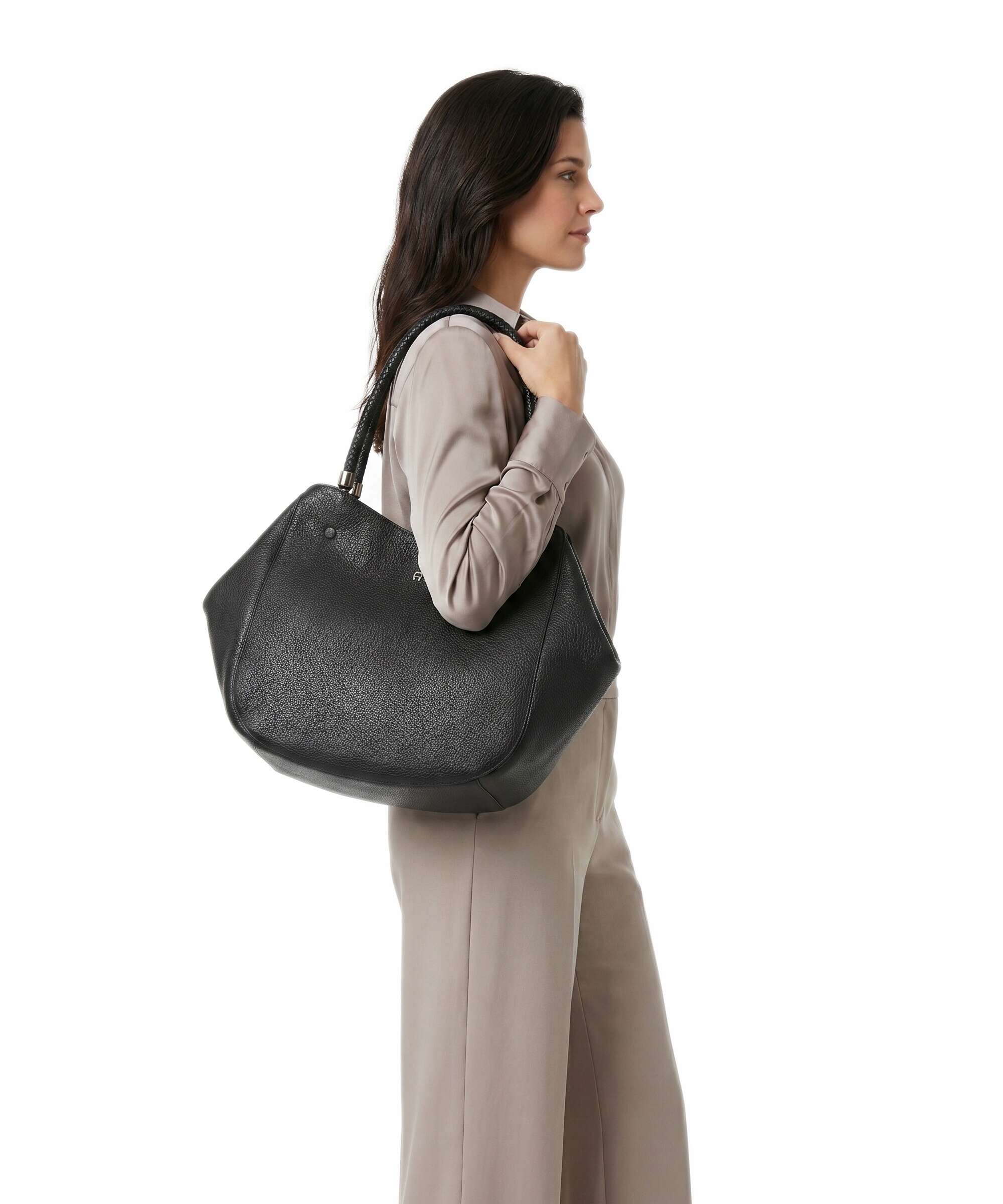 Aigner Carré Soft L Tote bag black