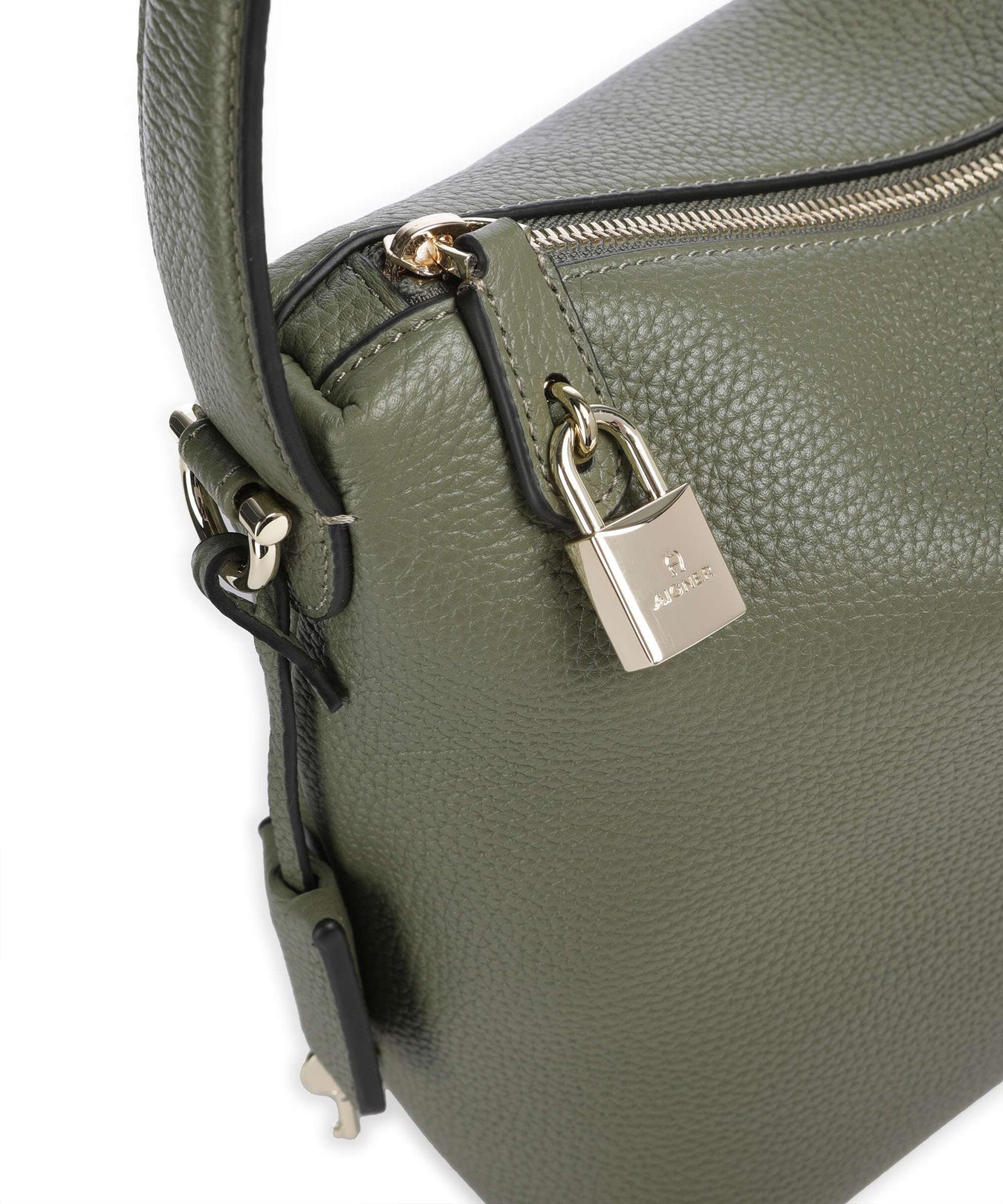 Aigner Delia M Hobo bag moss green