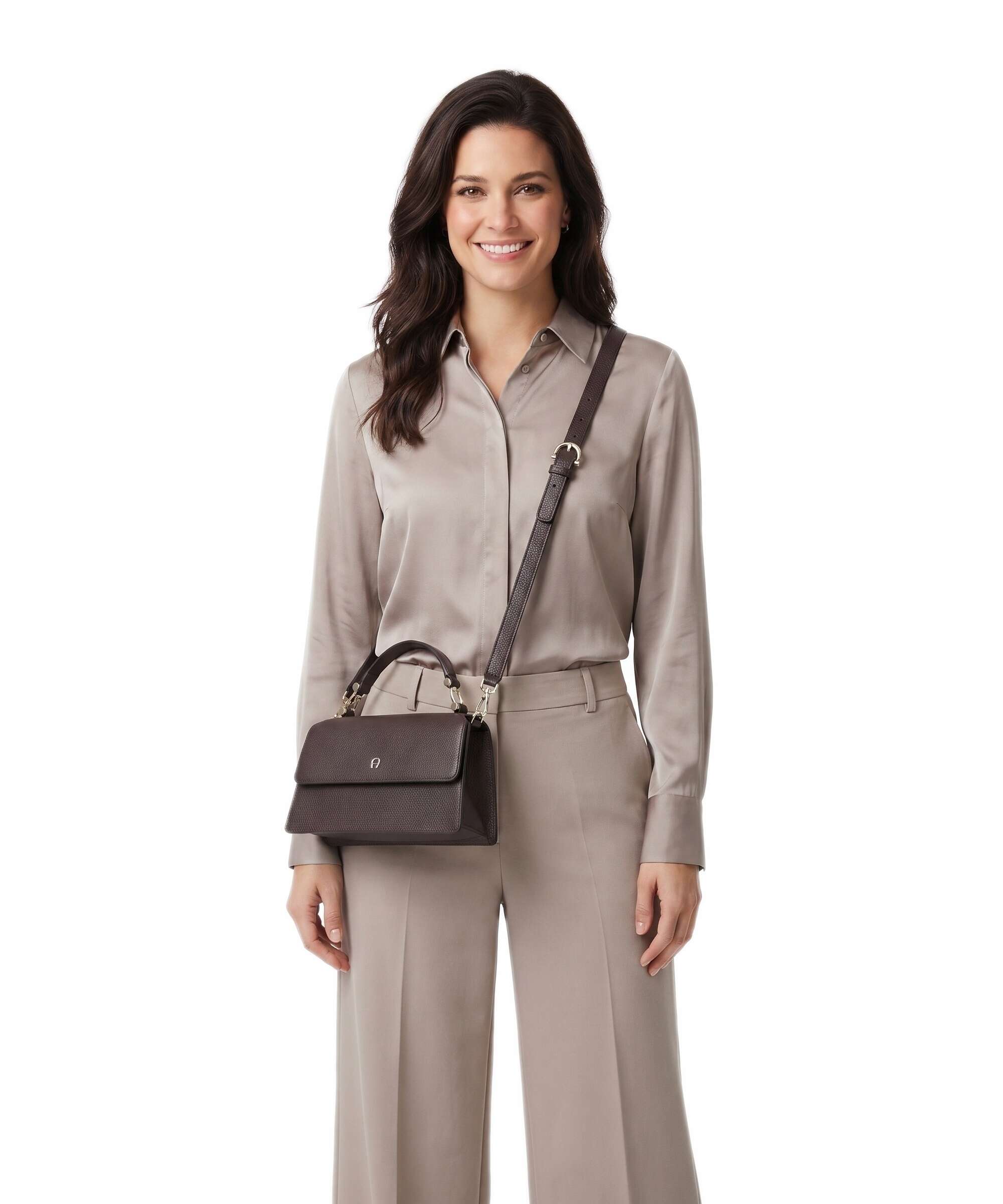 Aigner Delia S Handbag soil brown