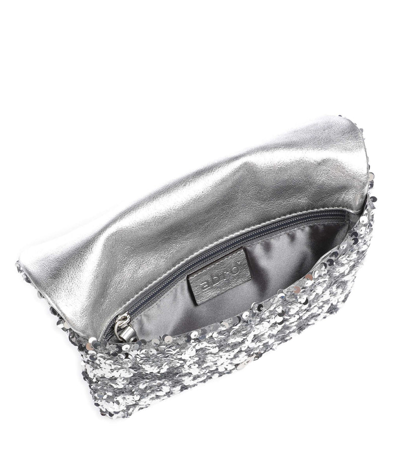 Abro Sequins Clutch bag silver