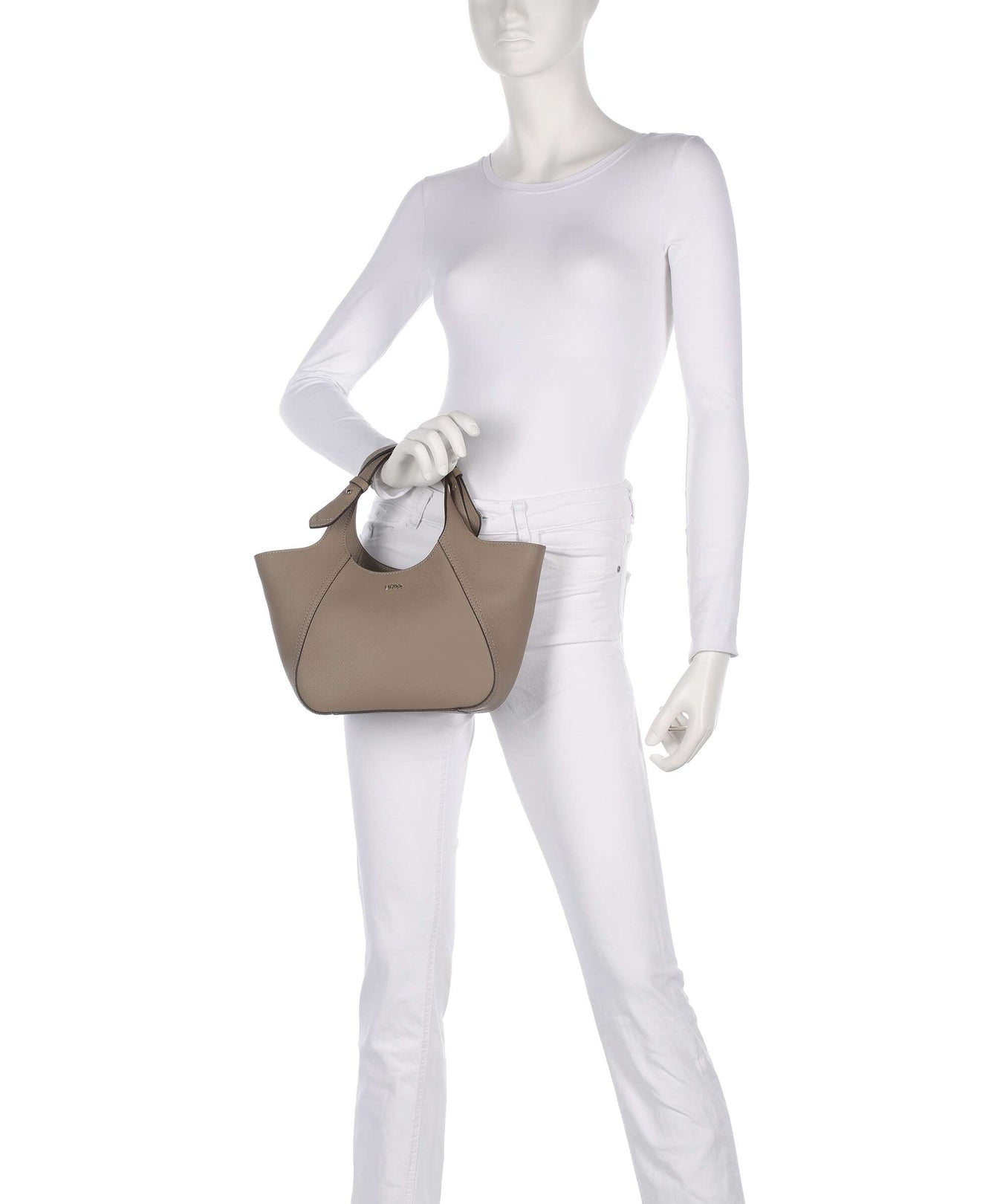 BOSS Lenah Small Handbag open brown