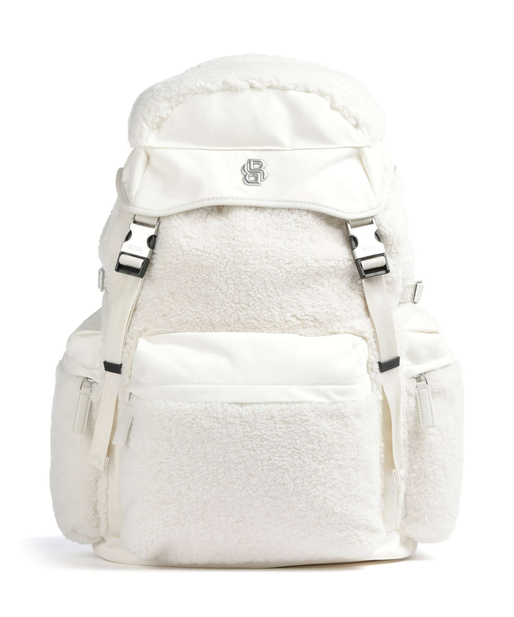 BOSS B Icon Backpack open white
