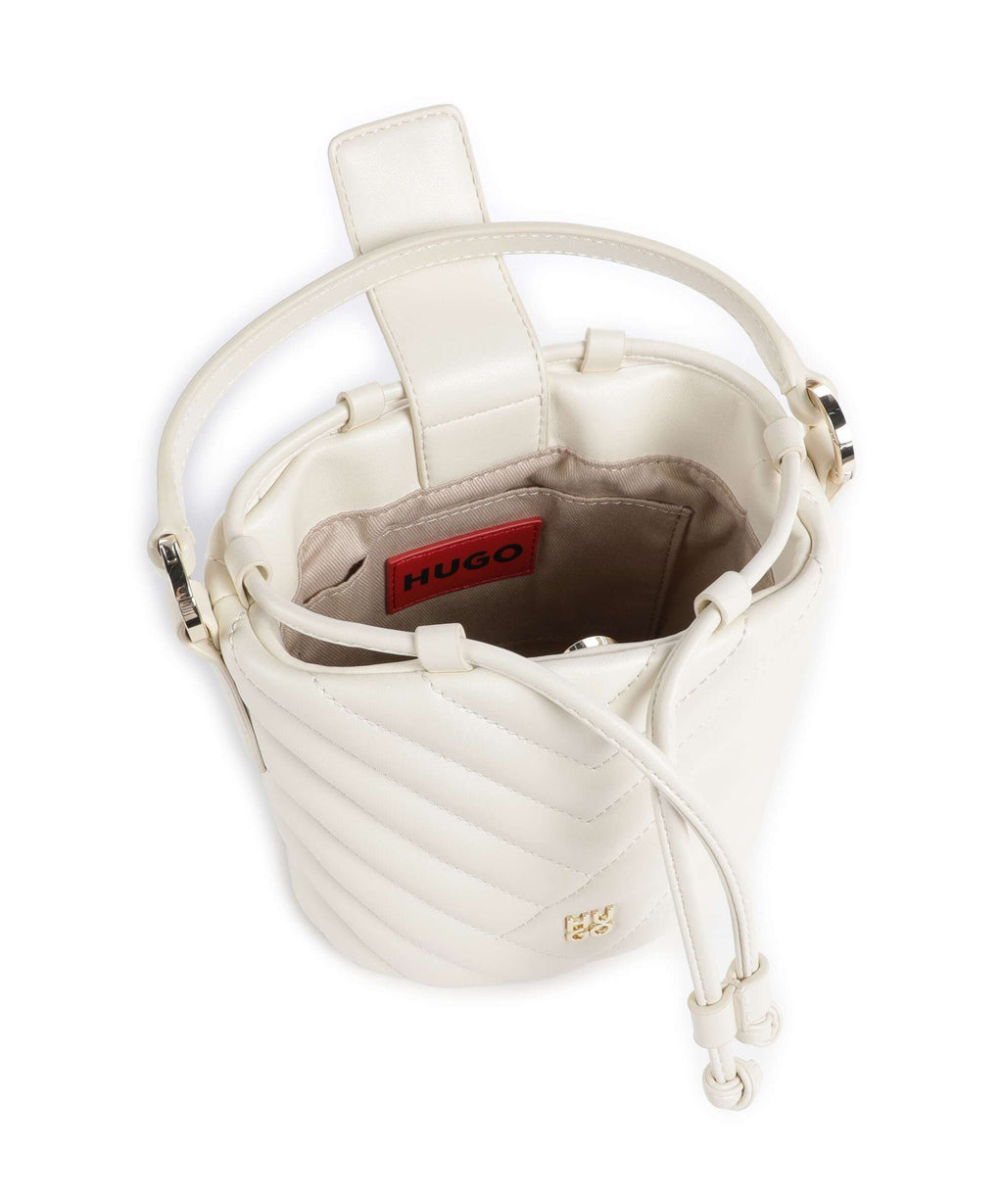 Hugo Chris 2.0 Bucket bag open white