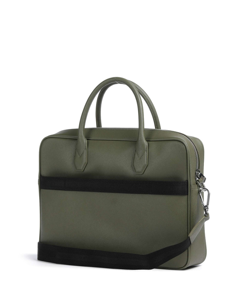 BOSS Northon Briefcase open green