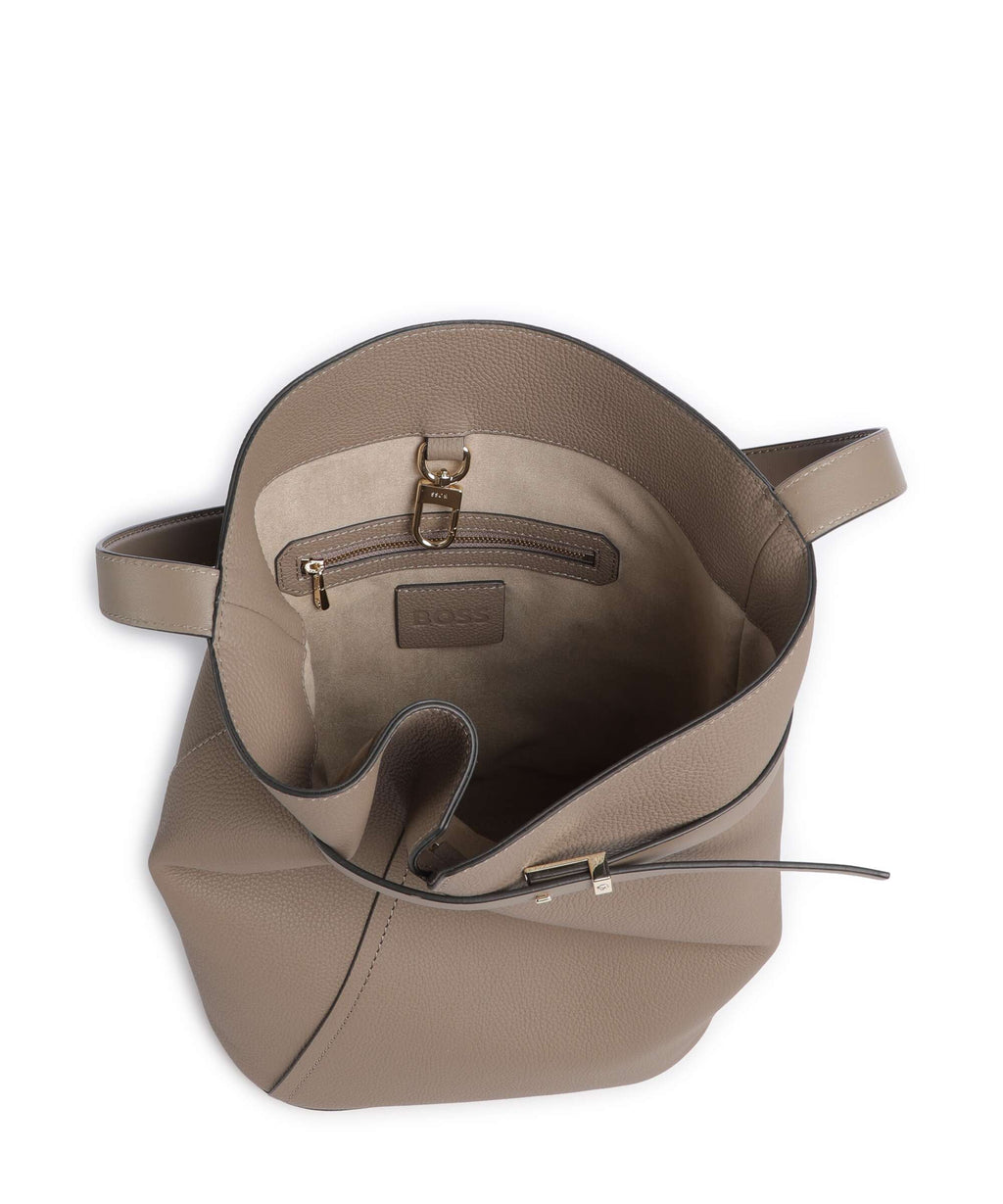 BOSS Revers Bucket bag dark beige