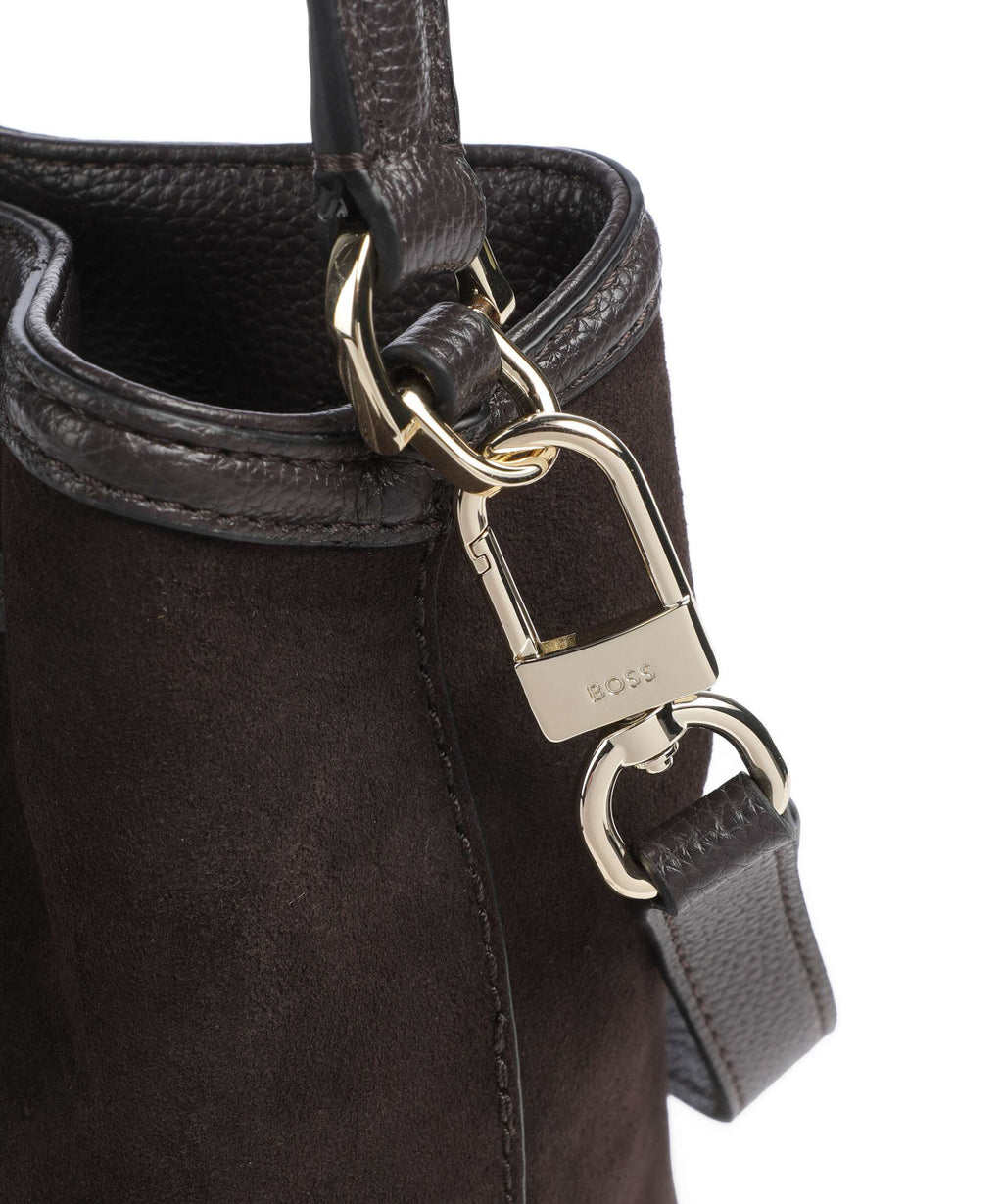 BOSS Anett Bucket bag dark brown