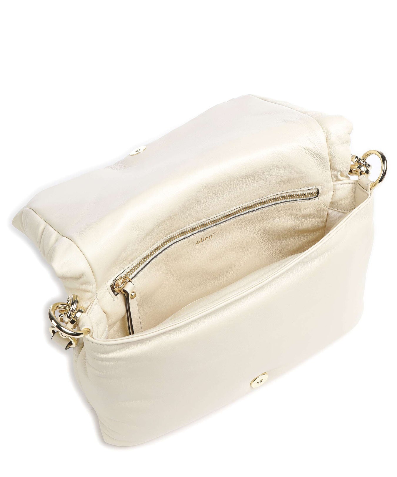 Abro Piuma_Lucido Puffer Shoulder bag milk