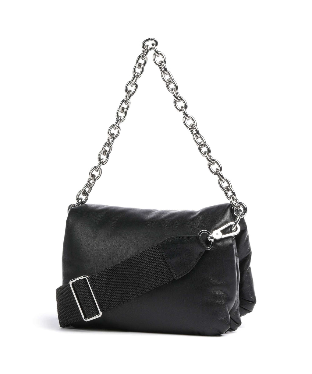 Abro Piuma_Lucido Puffer Shoulder bag black/nickel